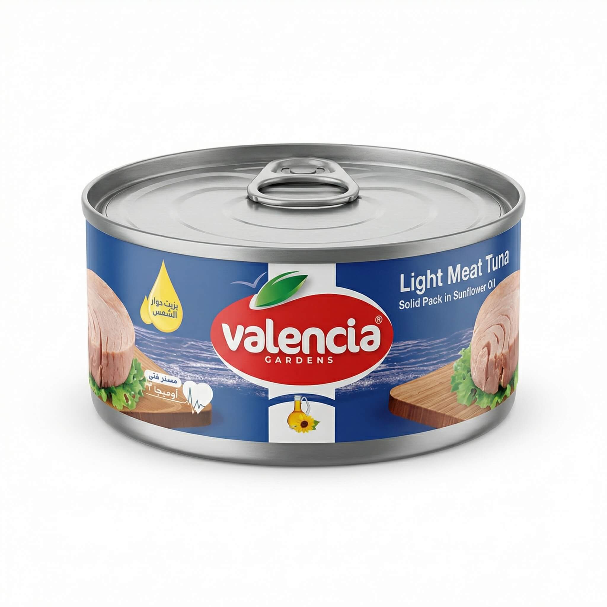 Valencia Gardens Light Meat Tuna Solid Pack in Sunflower Oil