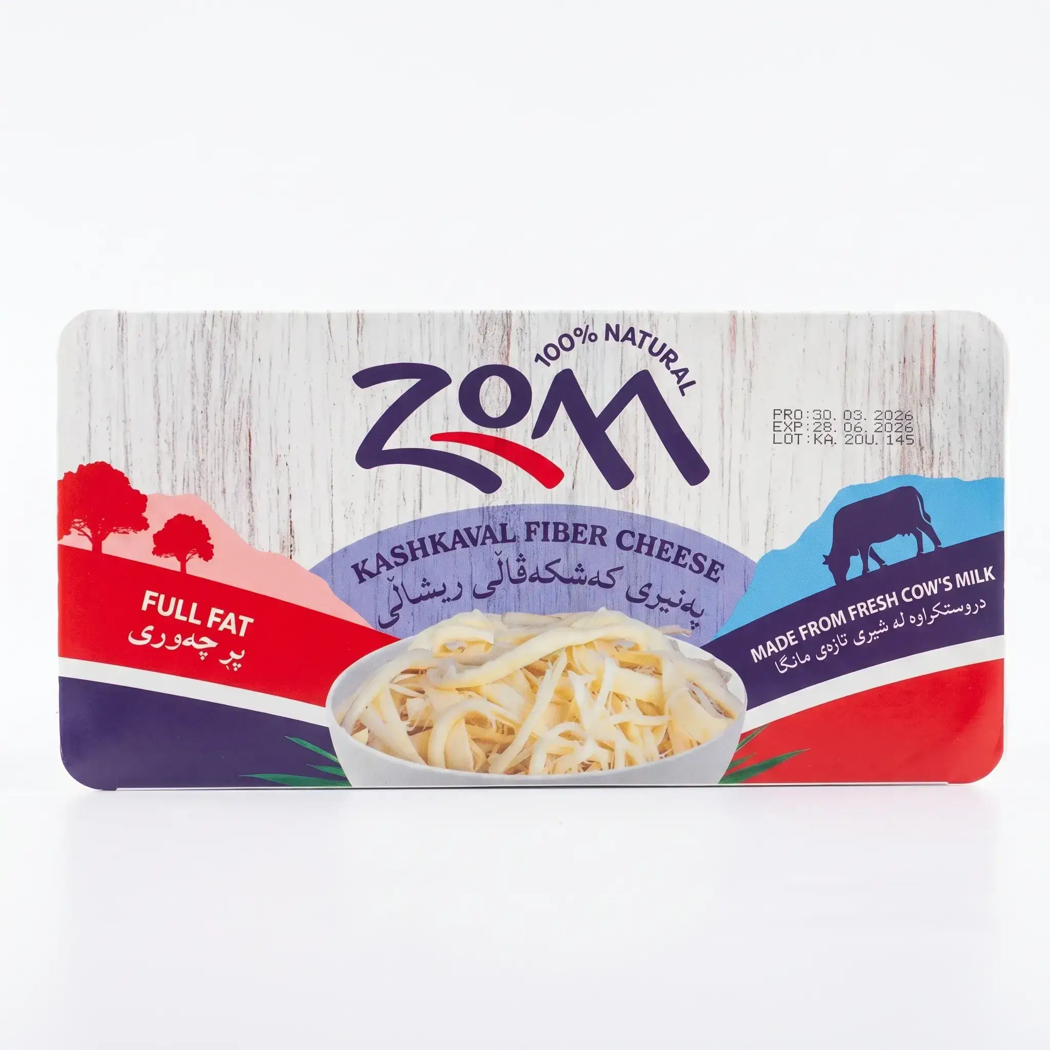 Zom Kashkaval Fiber Cheese