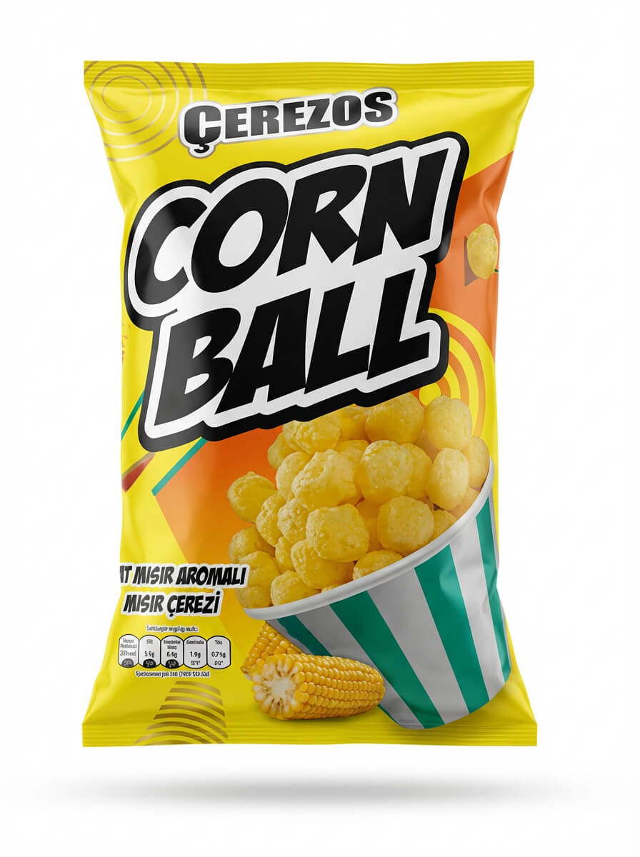 Çerezos Corn Ball Sweet Corn Flavored Snack