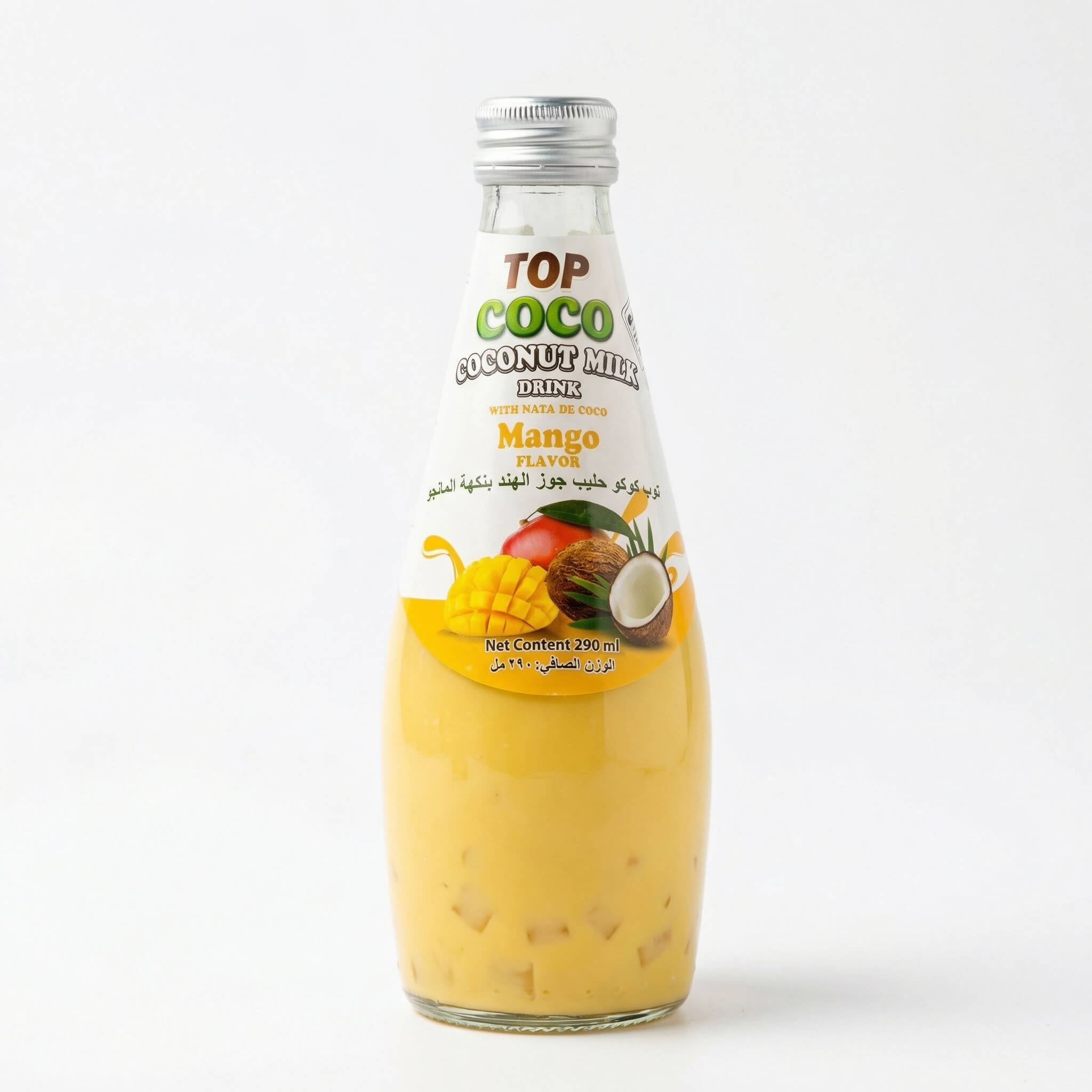 Top Coco Coconut Milk Drink with Nata De Coco Mango Flavor
