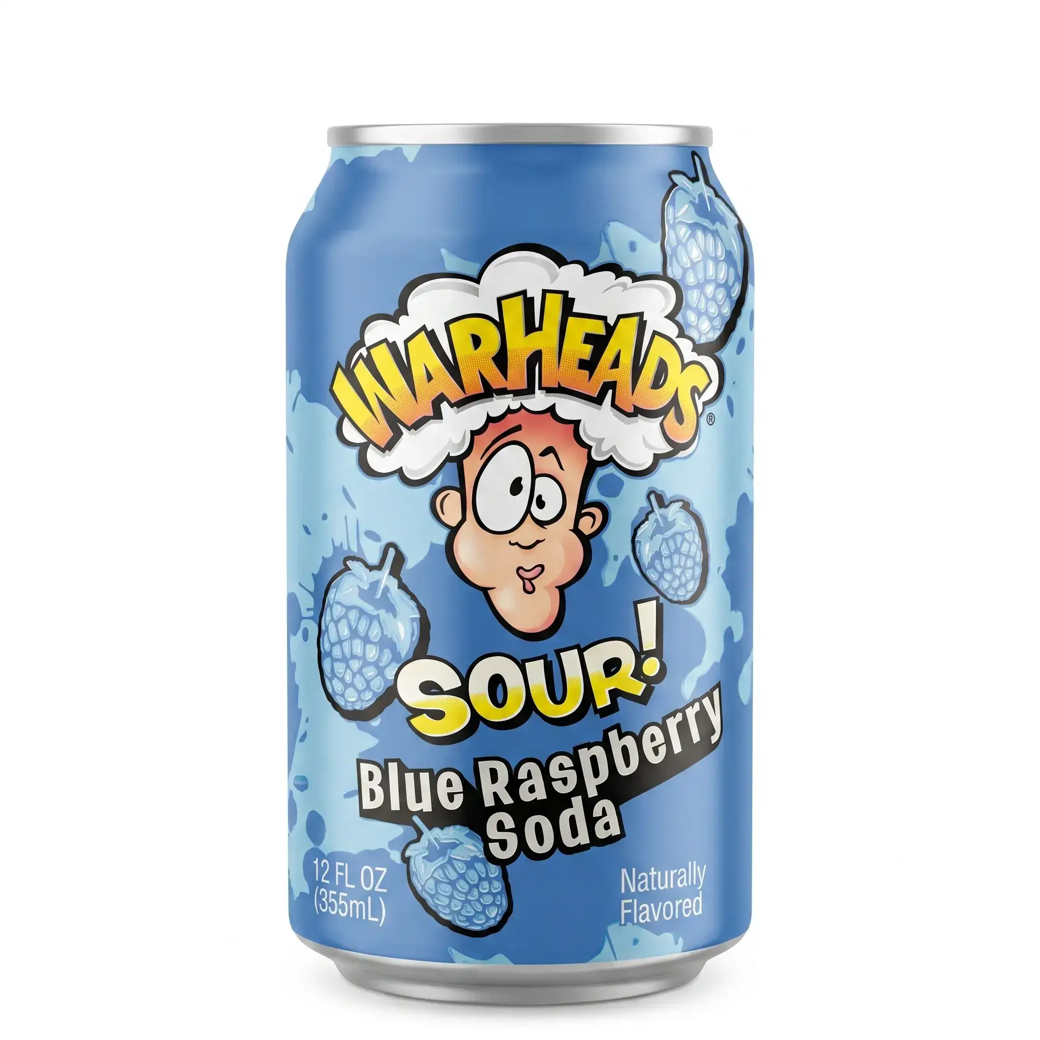 Warheads Sour Blue Raspberry Soda