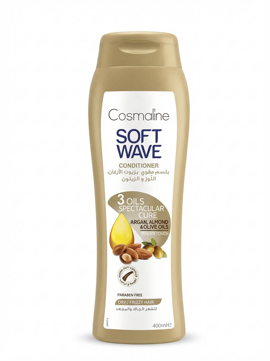 Cosmaline Soft Wave Conditioner with 3 Oils for Dry and Frizzy Hair