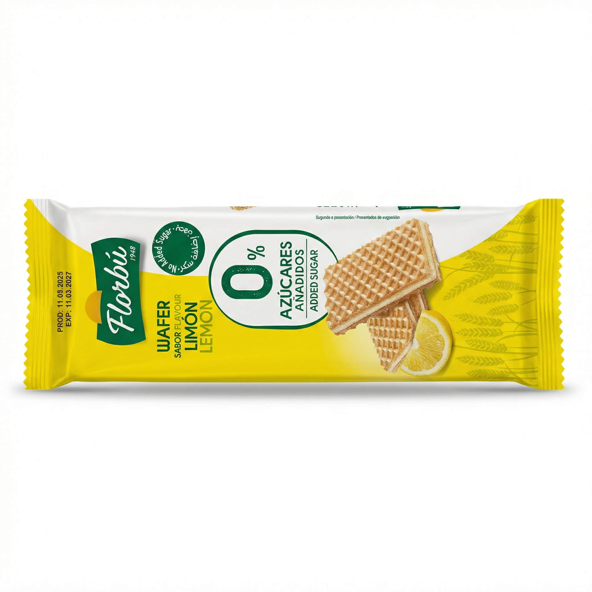 Florbu Lemon Wafer 0% Added Sugar
