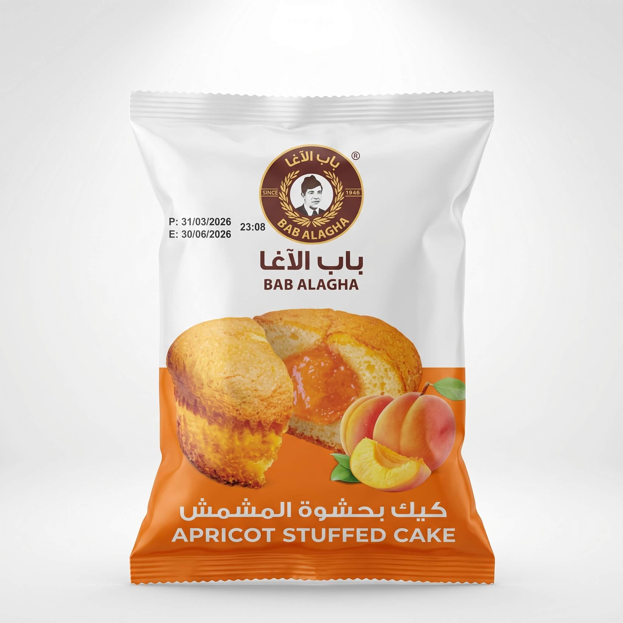 Bab Alagha Apricot Stuffed Cake (24 pcs)