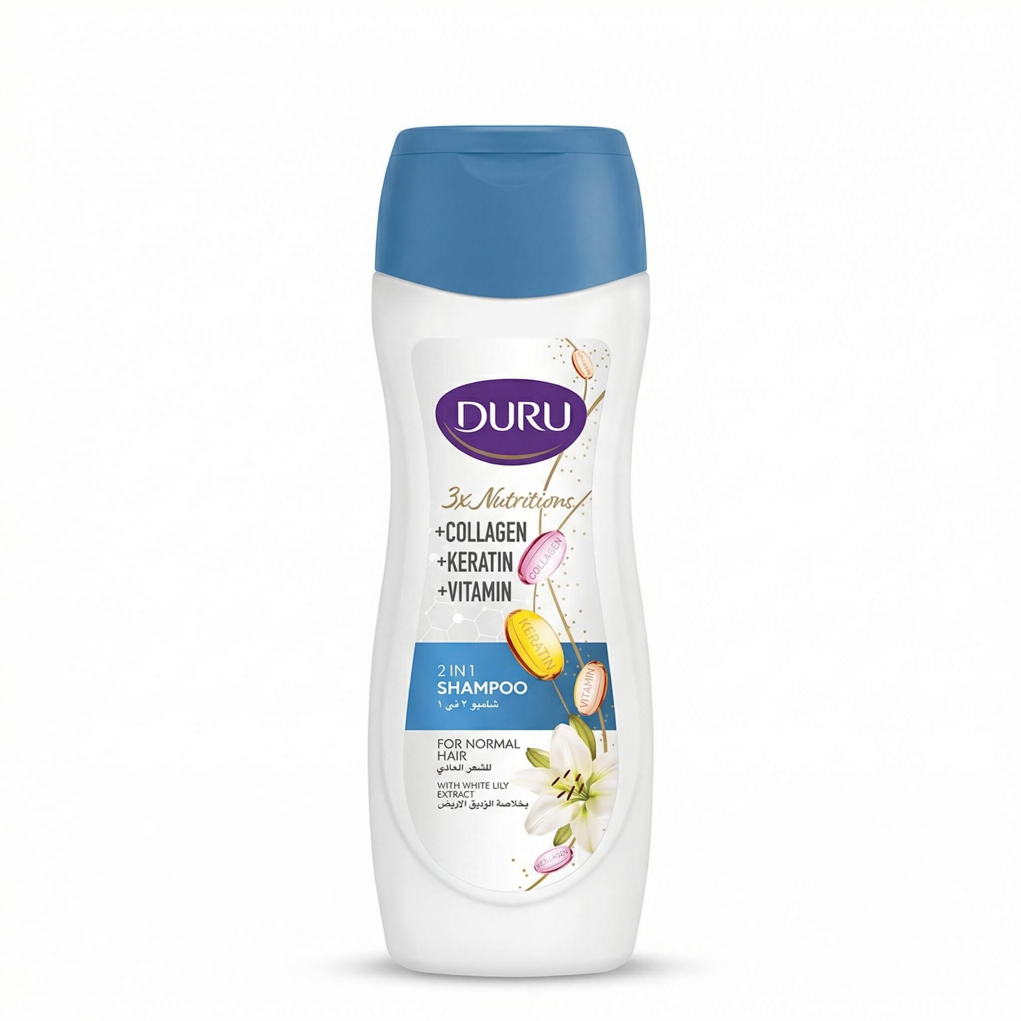 Duru 2-in-1 Shampoo for Normal Hair with White Lily Extract