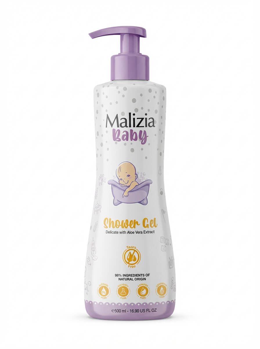 Malizia Baby Shower Gel with Aloe Vera Extract