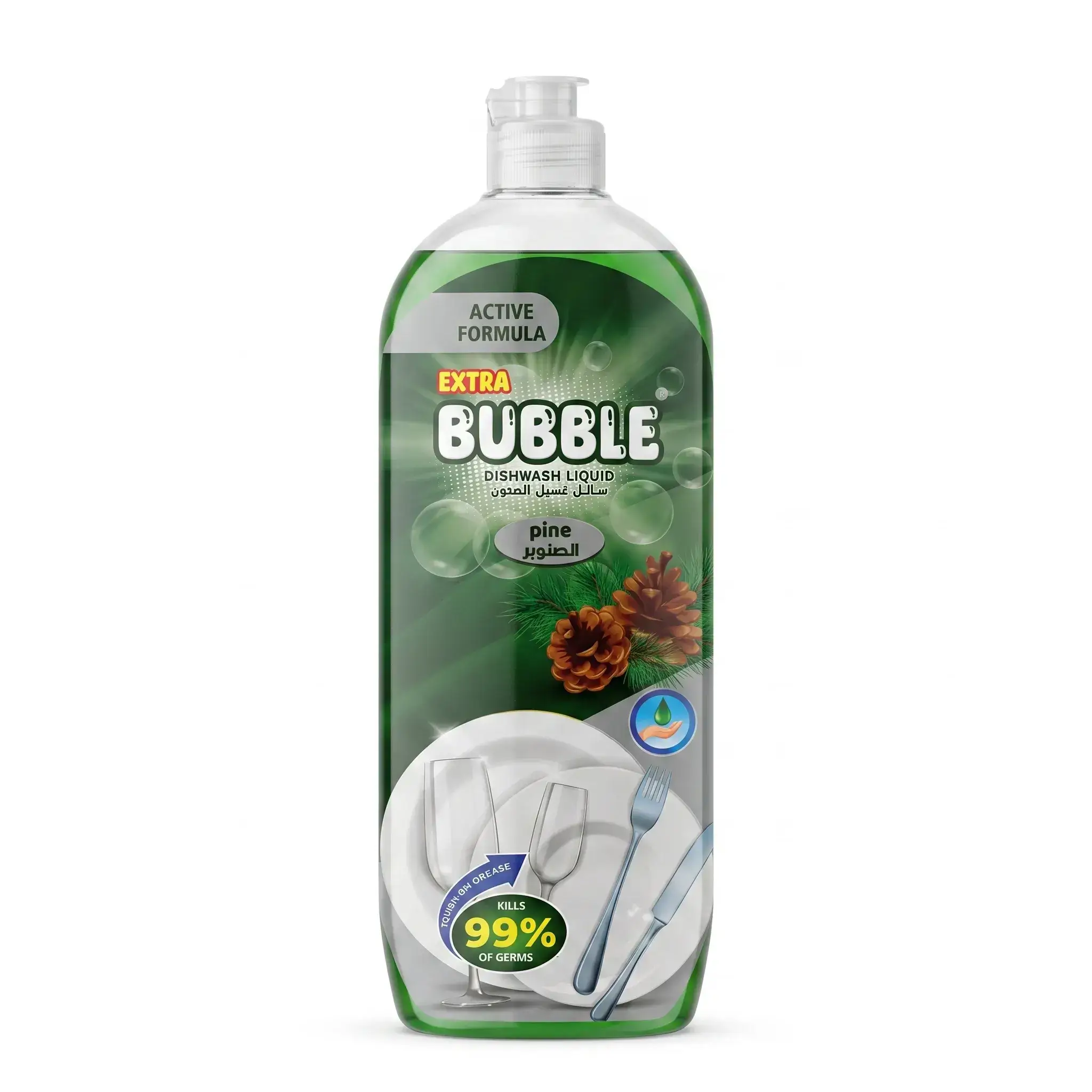 Extra Bubble Dishwash Liquid Pine