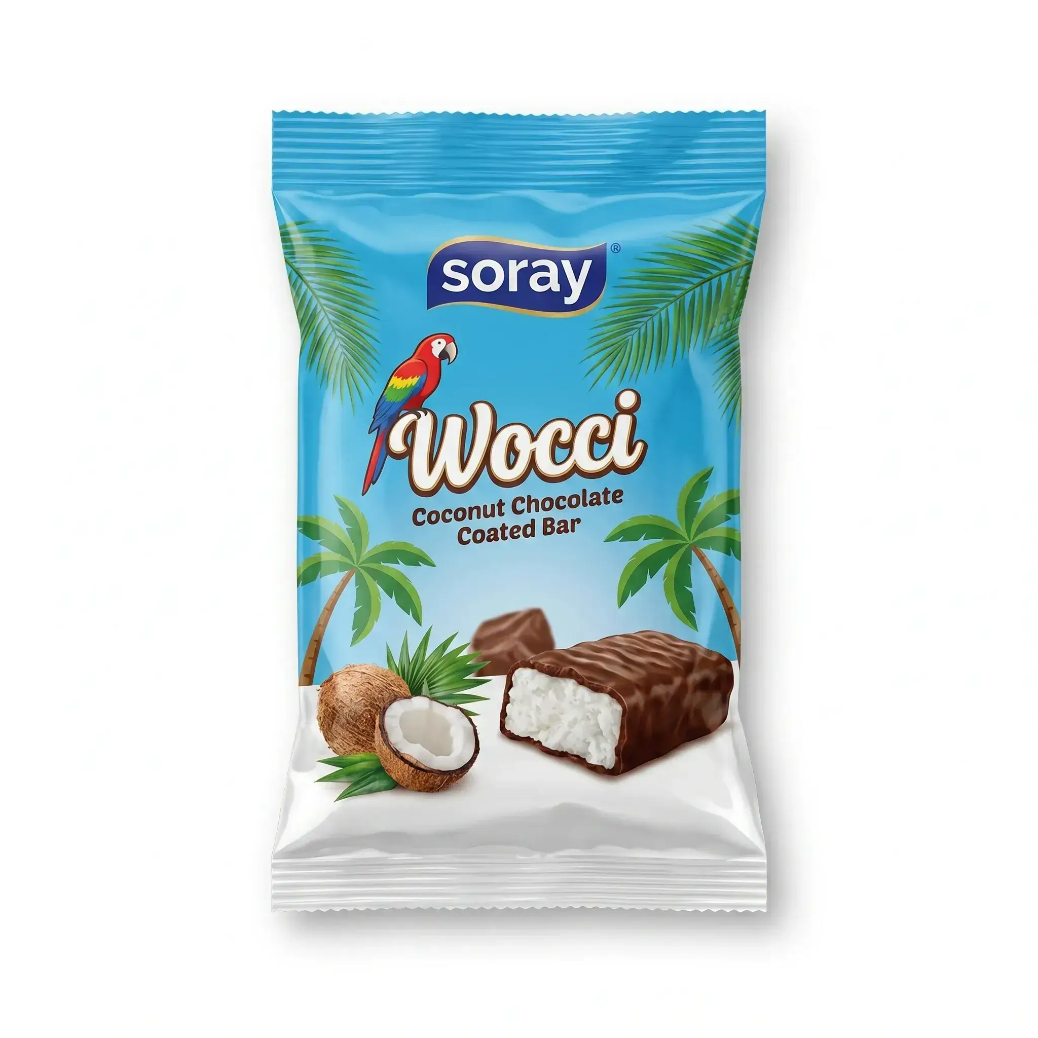 Soray Wocci Coconut Chocolate Coated Bar
