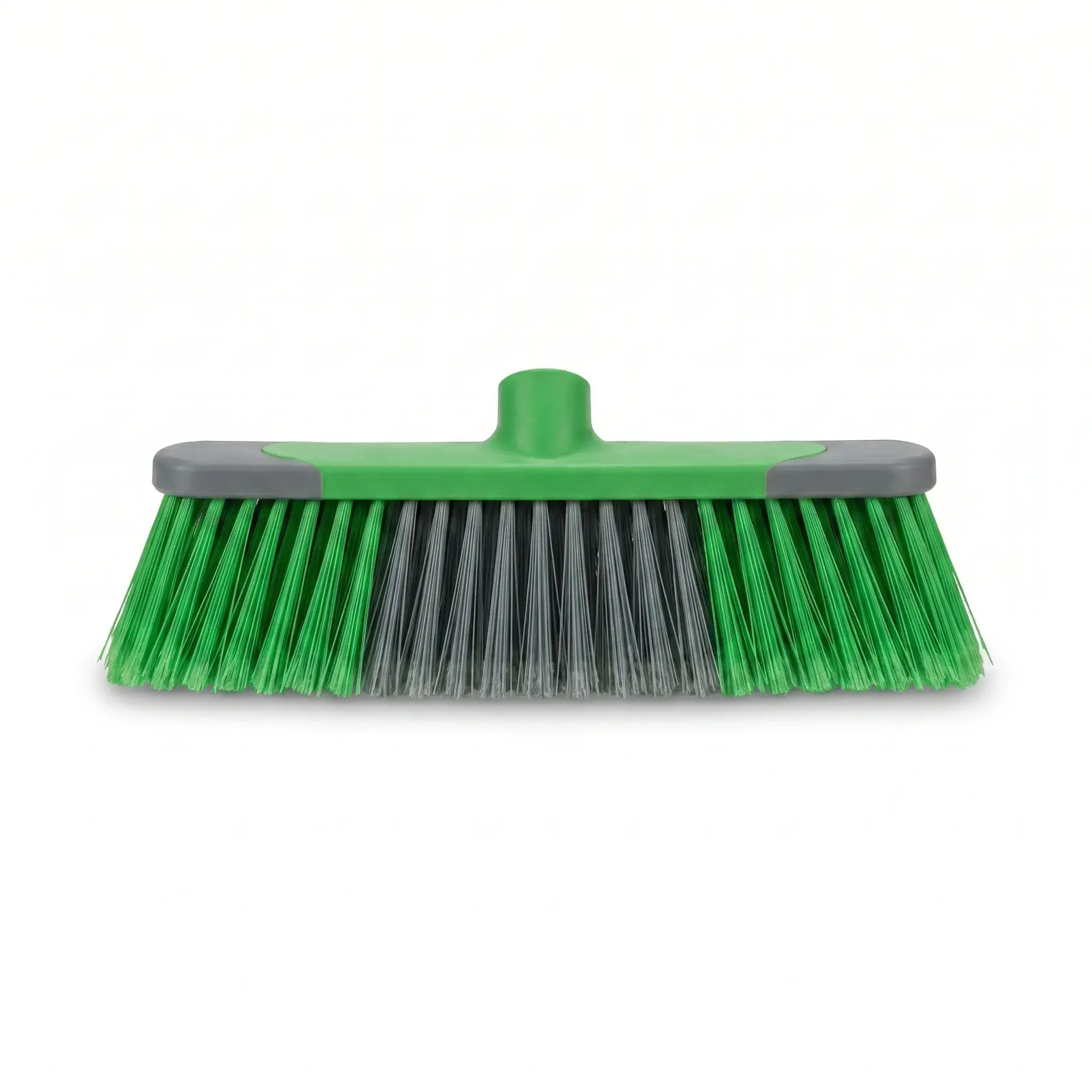 Plastic Floor Broom Head - Green & Grey