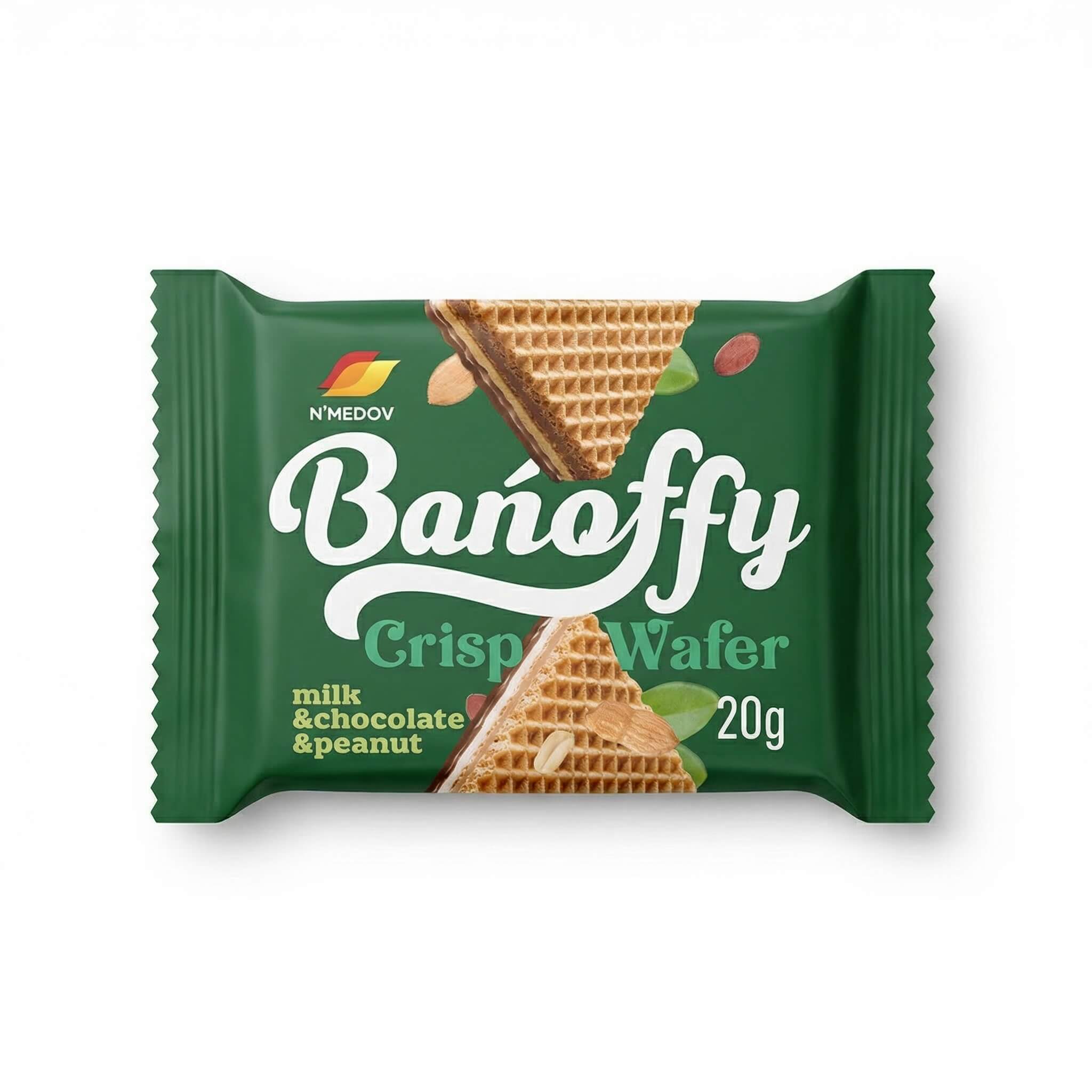 N'Medov Banoffy Crisp Wafer with Milk, Chocolate & Peanut