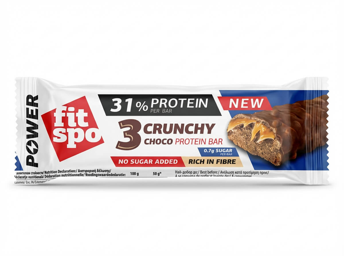 Fit Spo Power 3 Crunchy Choco Protein Bar