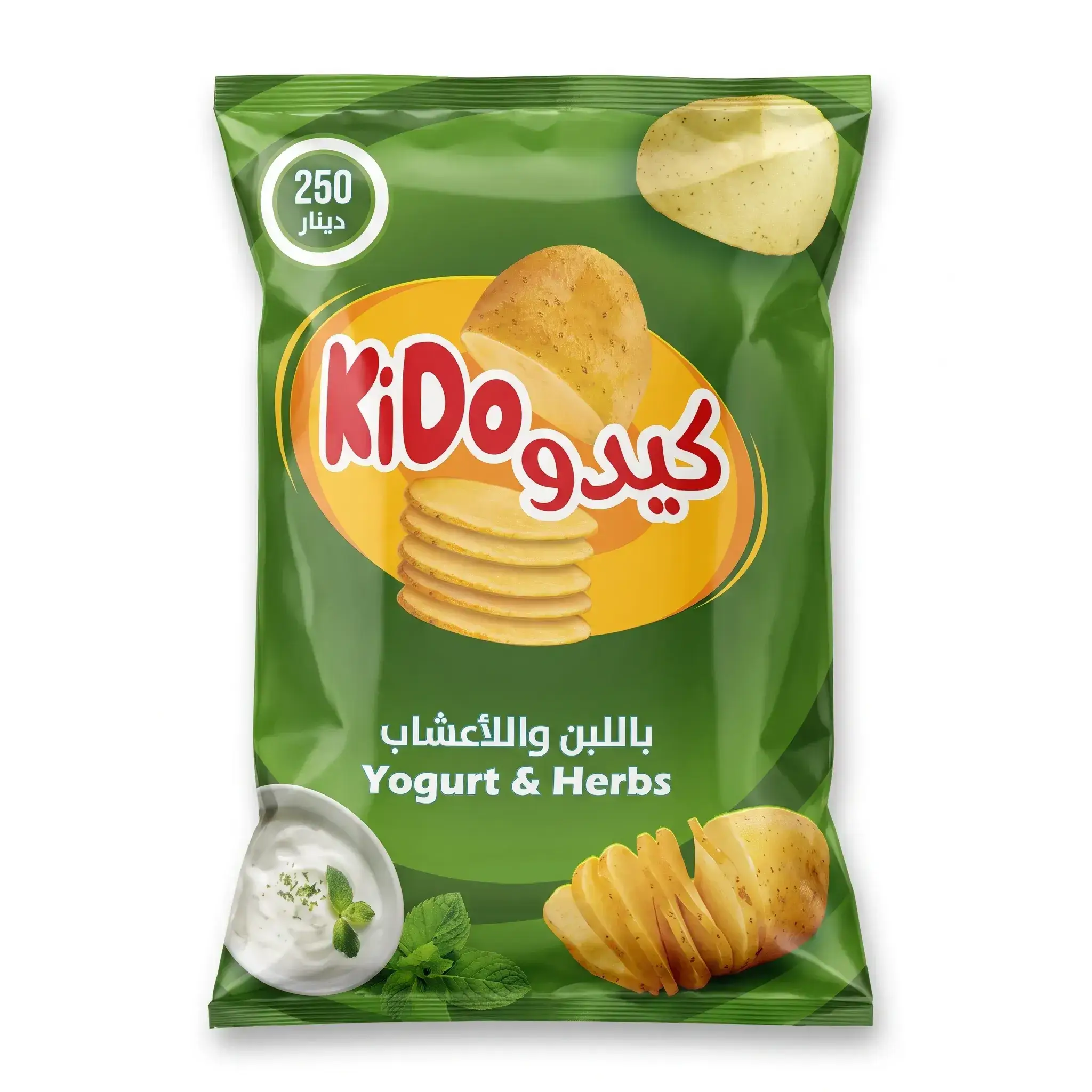 KiDo Yogurt & Herbs Potato Chips