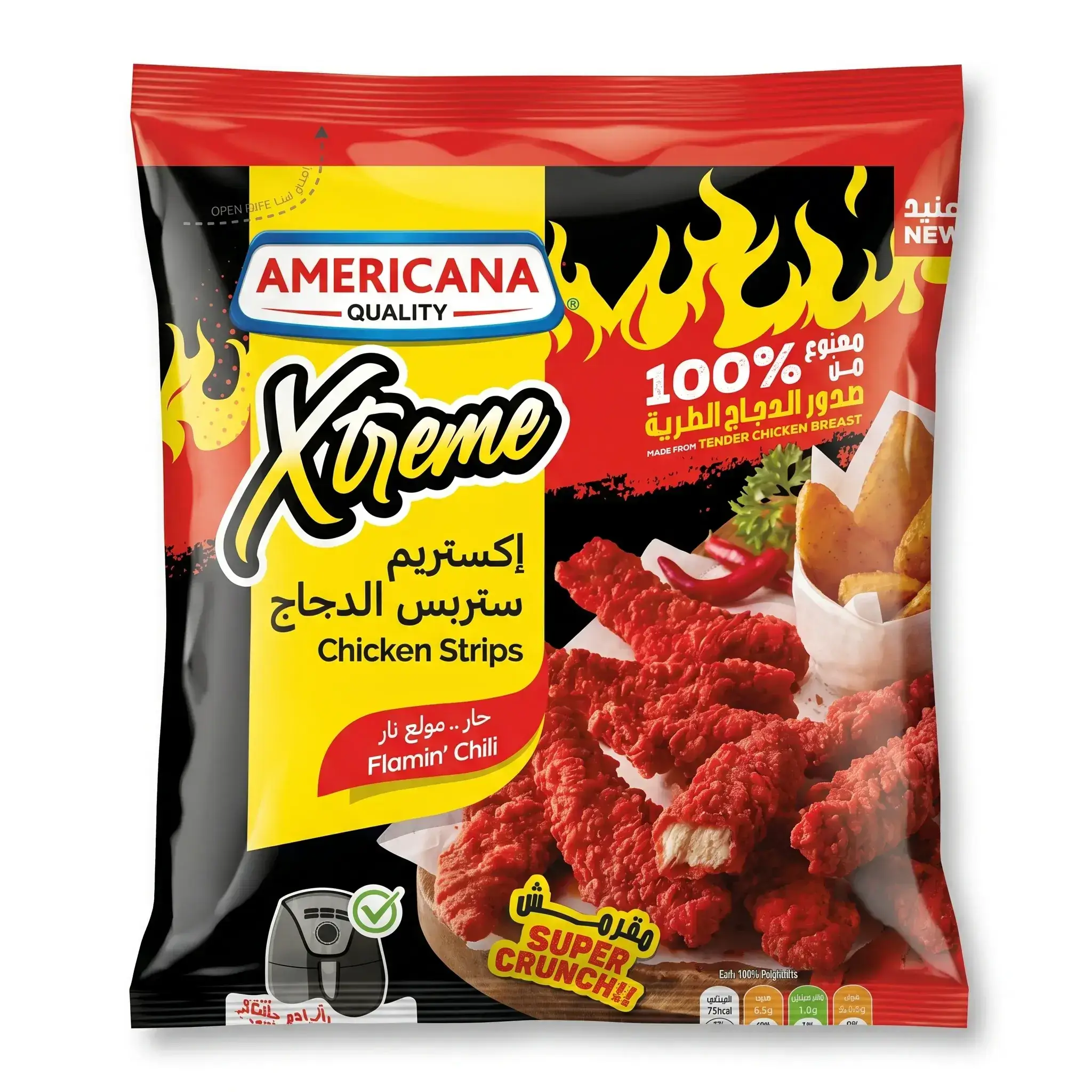 Americana Xtreme Flamin' Chili Chicken Strips