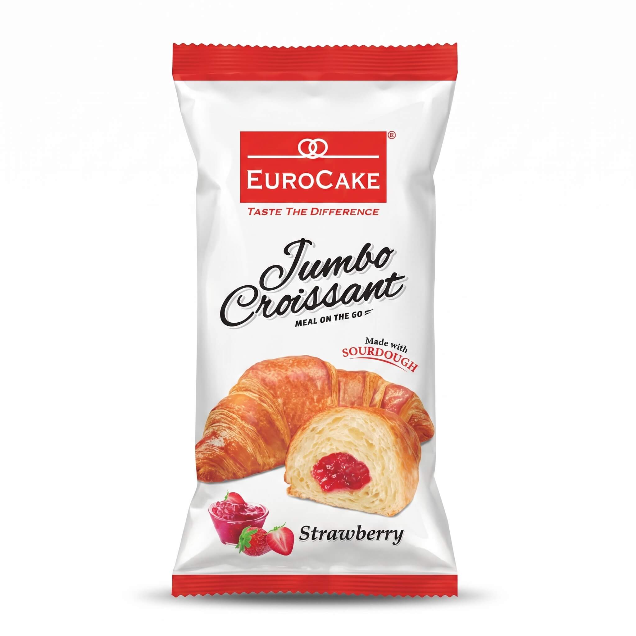 Eurocake Jumbo Croissant Strawberry