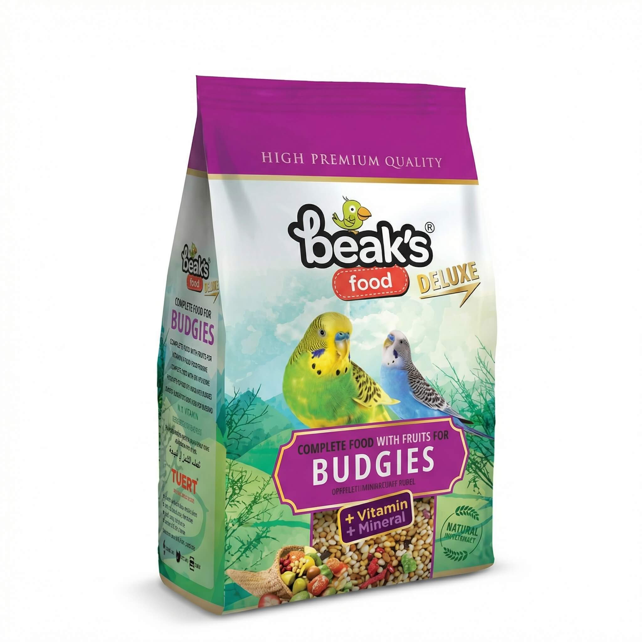 Beak's Deluxe Complete Food with Fruits for Budgies