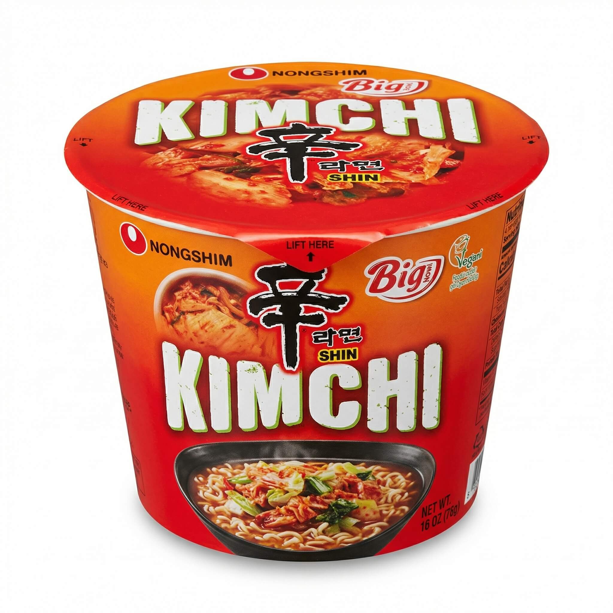 Nongshim Shin Kimchi Big Bowl Noodle