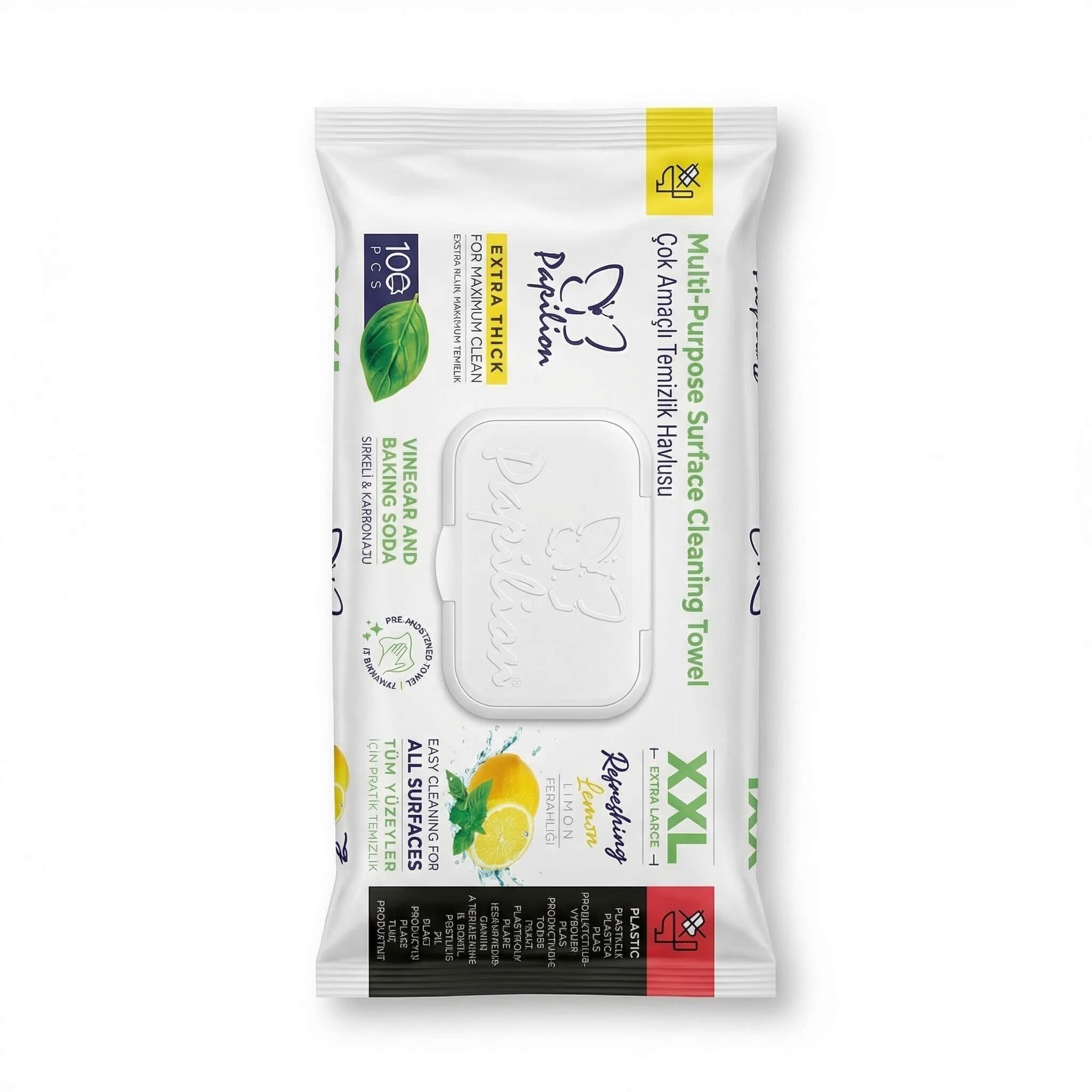 Papilion Multi-Purpose Surface Cleaning Towel Refreshing Lemon