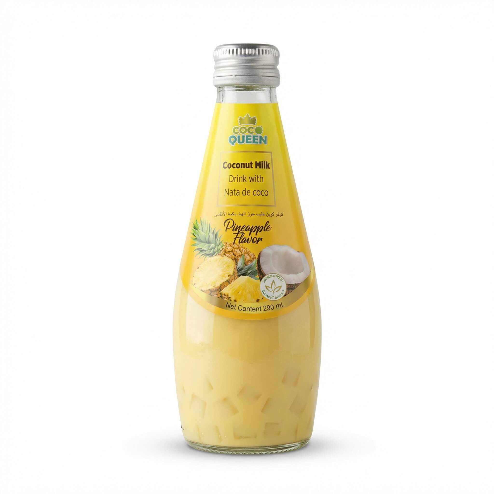 Coco Queen Coconut Milk Drink with Nata de Coco Pineapple Flavor