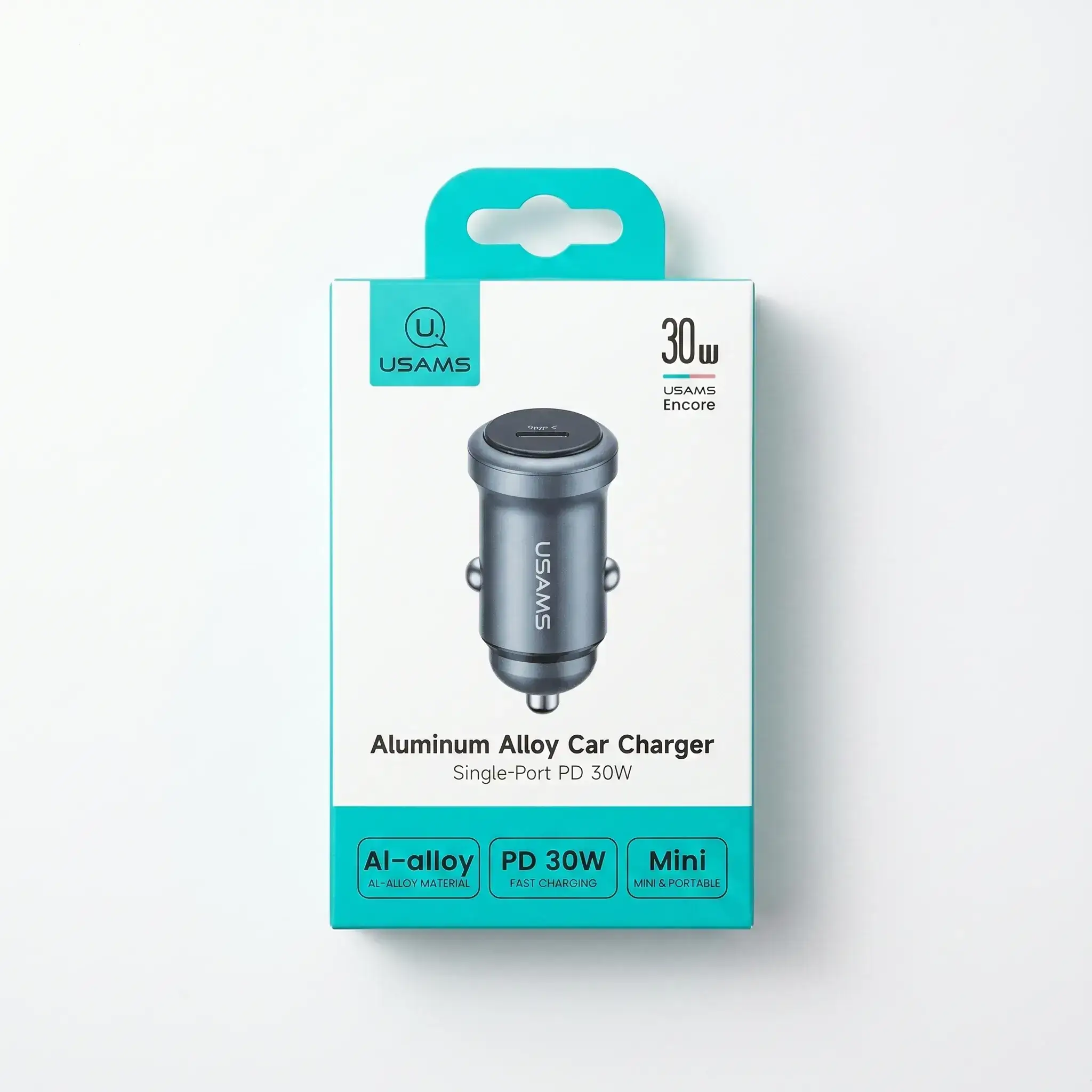 USAMS Aluminum Alloy Car Charger Single-Port PD 30W