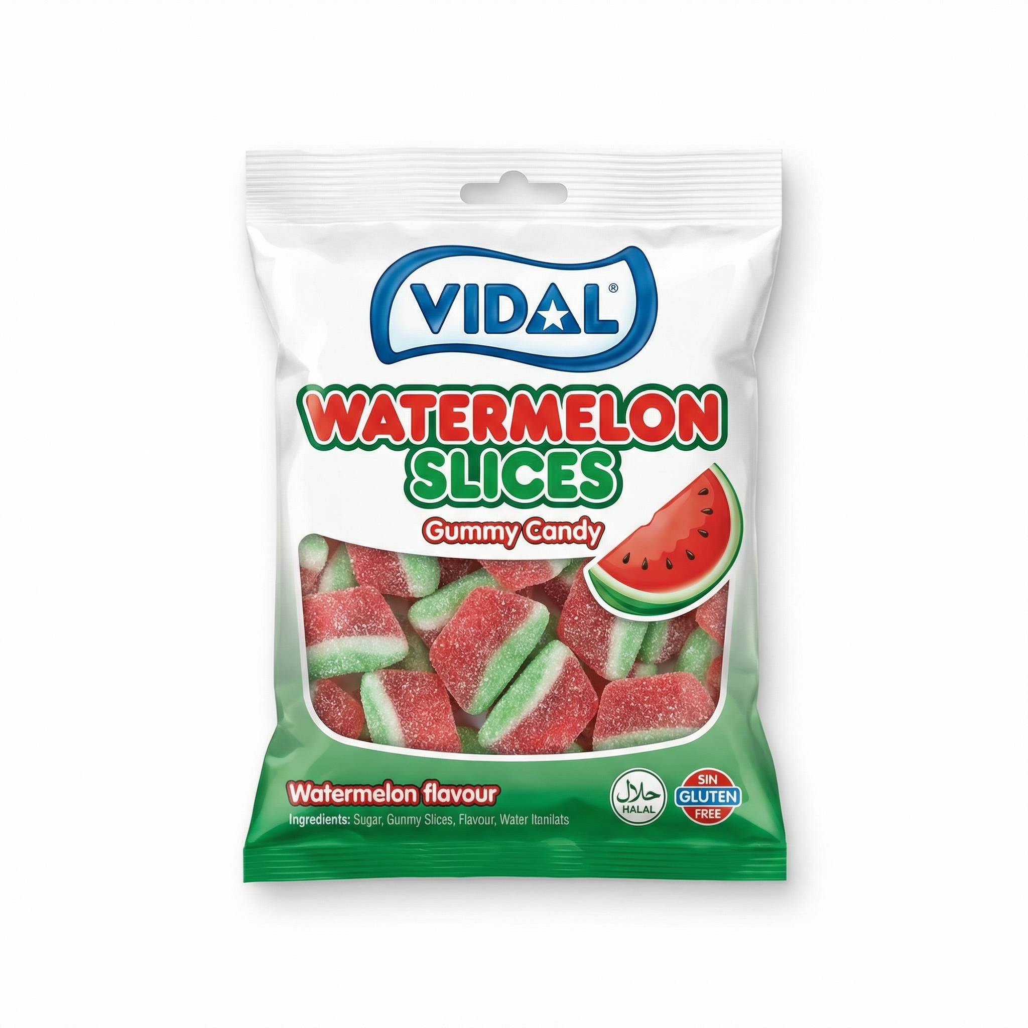 Vidal Watermelon Slices Gummy Candy