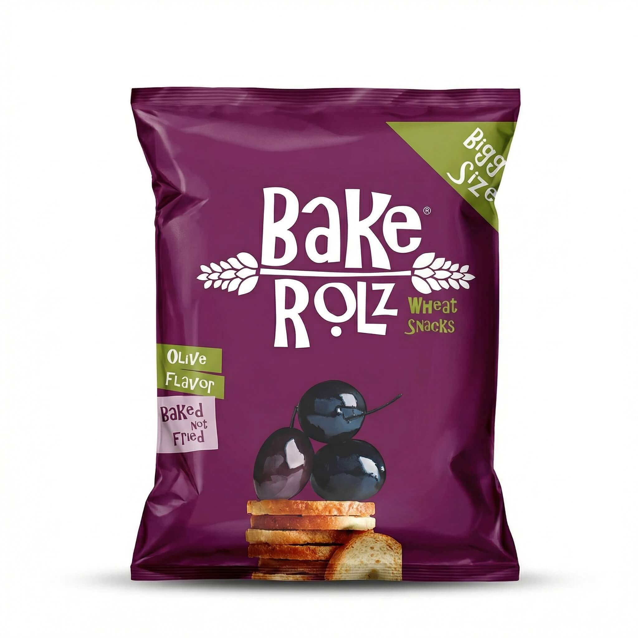 Bake Rolz Olive Flavor Wheat Snacks