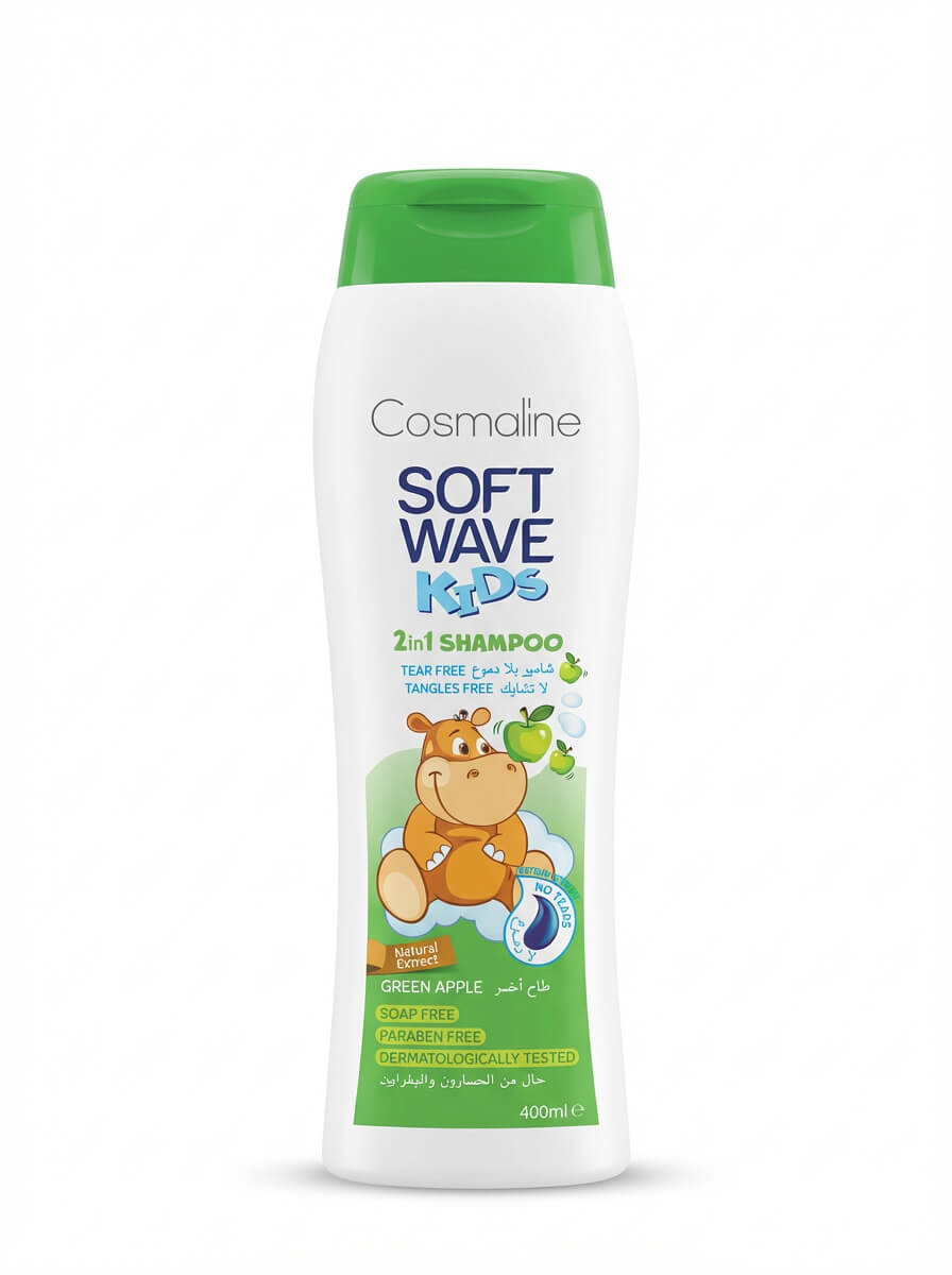 Cosmaline Soft Wave Kids 2in1 Shampoo Green Apple