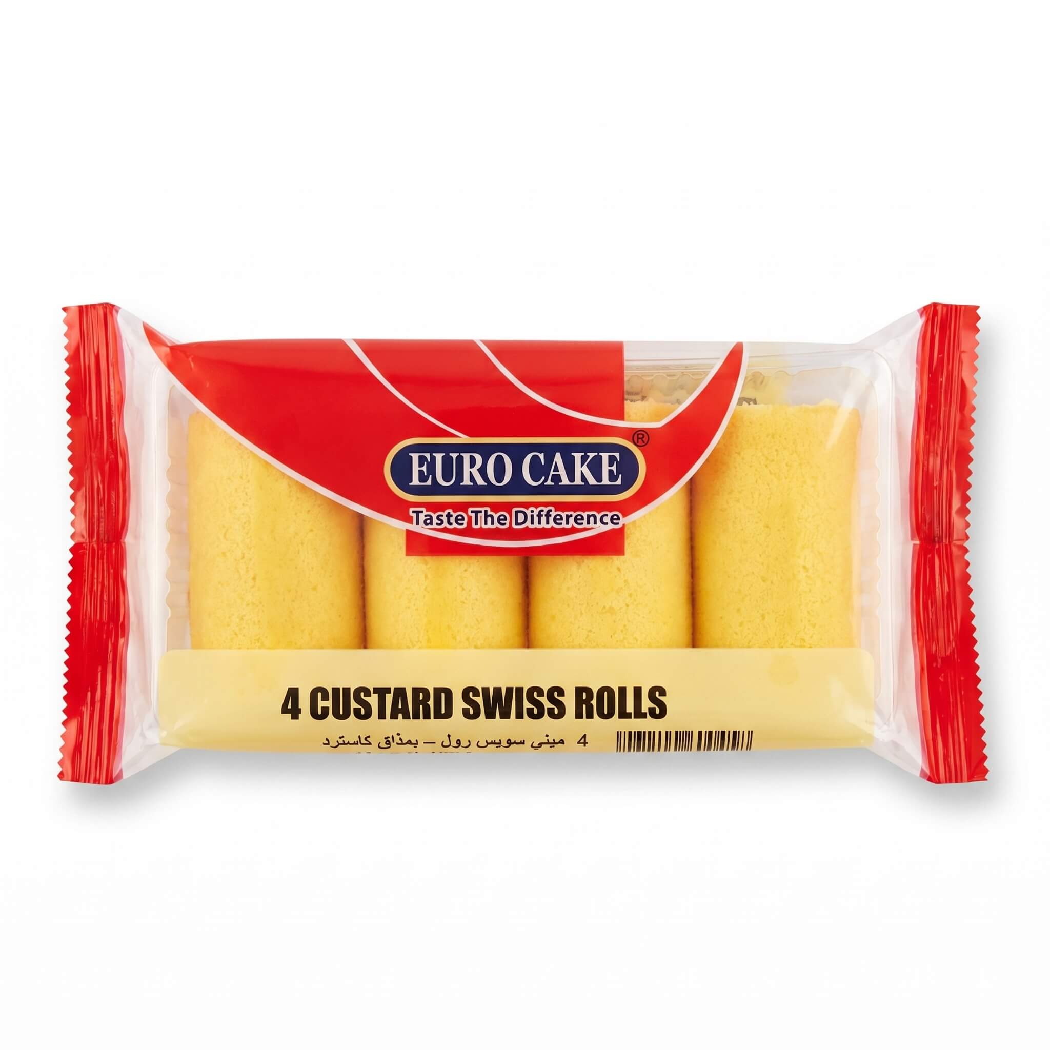 Euro Cake 4 Custard Swiss Rolls