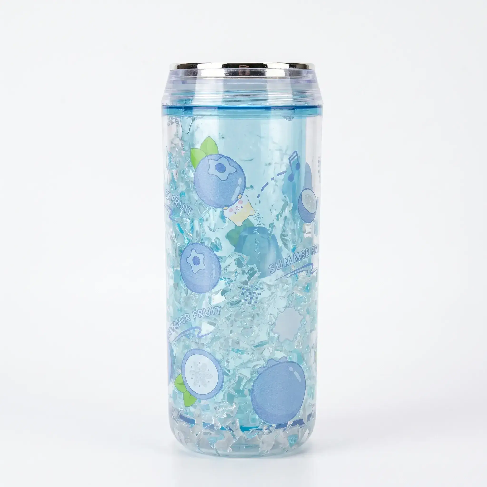 Blueberry Themed Double-Walled Cooling Tumbler