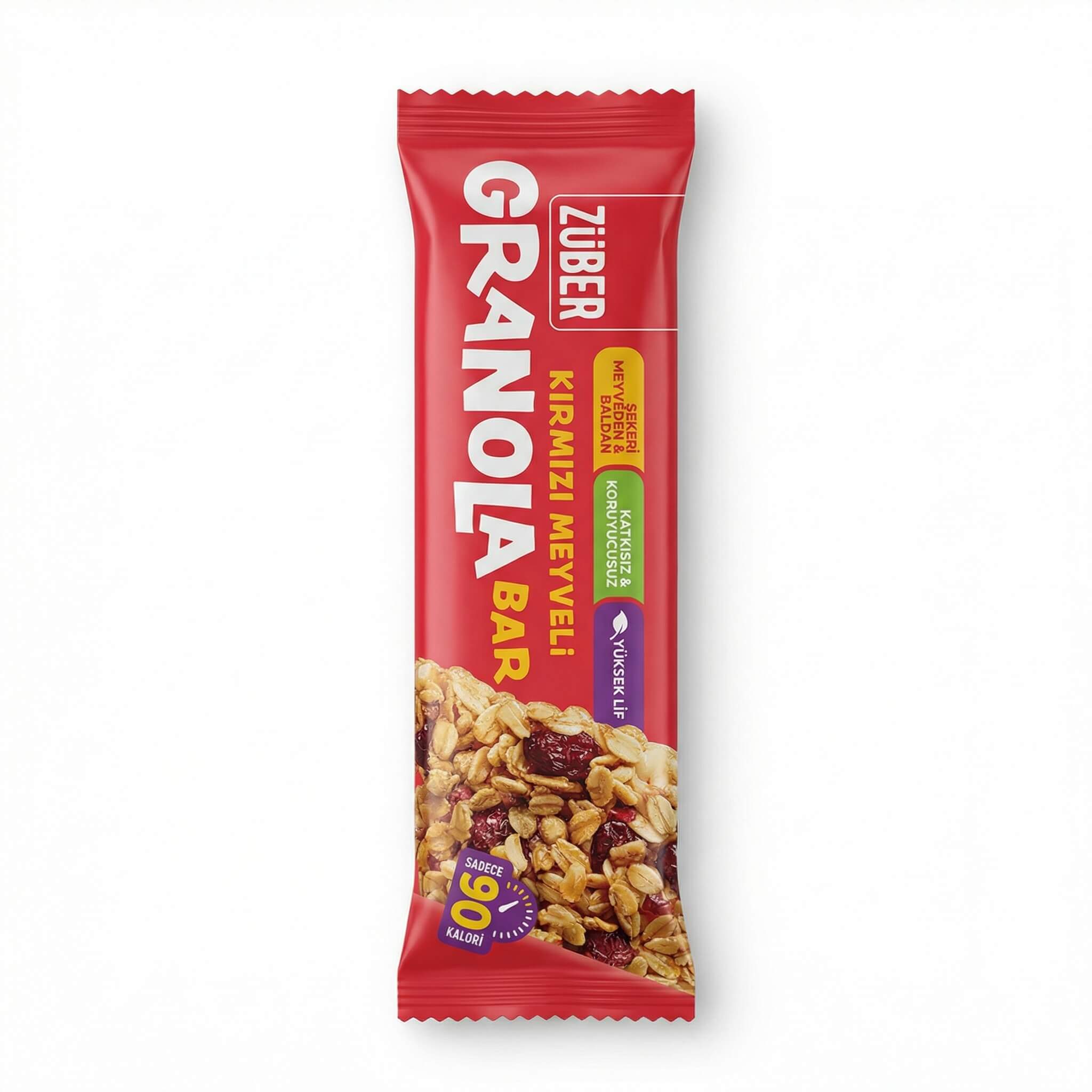 Zuber Granola Bar Red Fruits