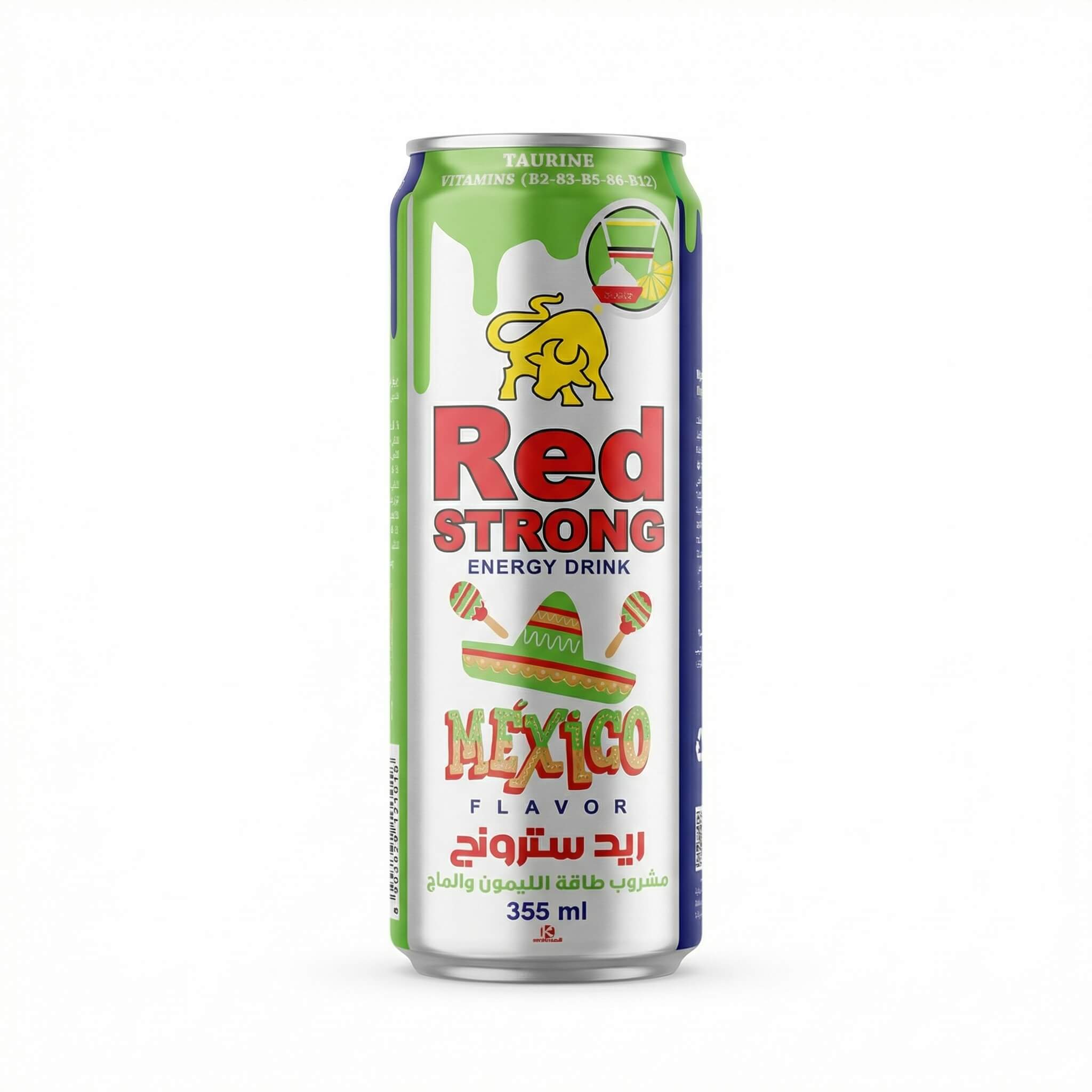Red Strong Energy Drink Mexico Flavor