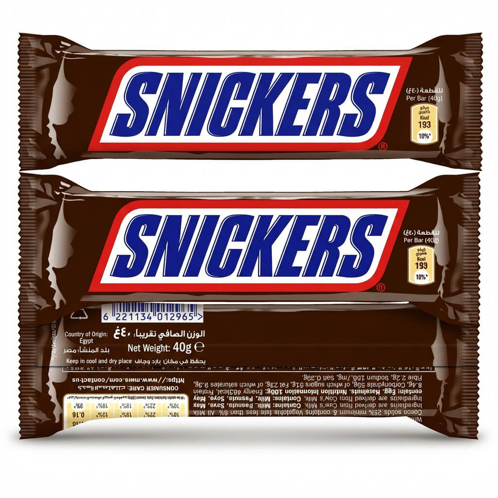 Snickers Chocolate Bar with Peanuts, Nougat and Caramel