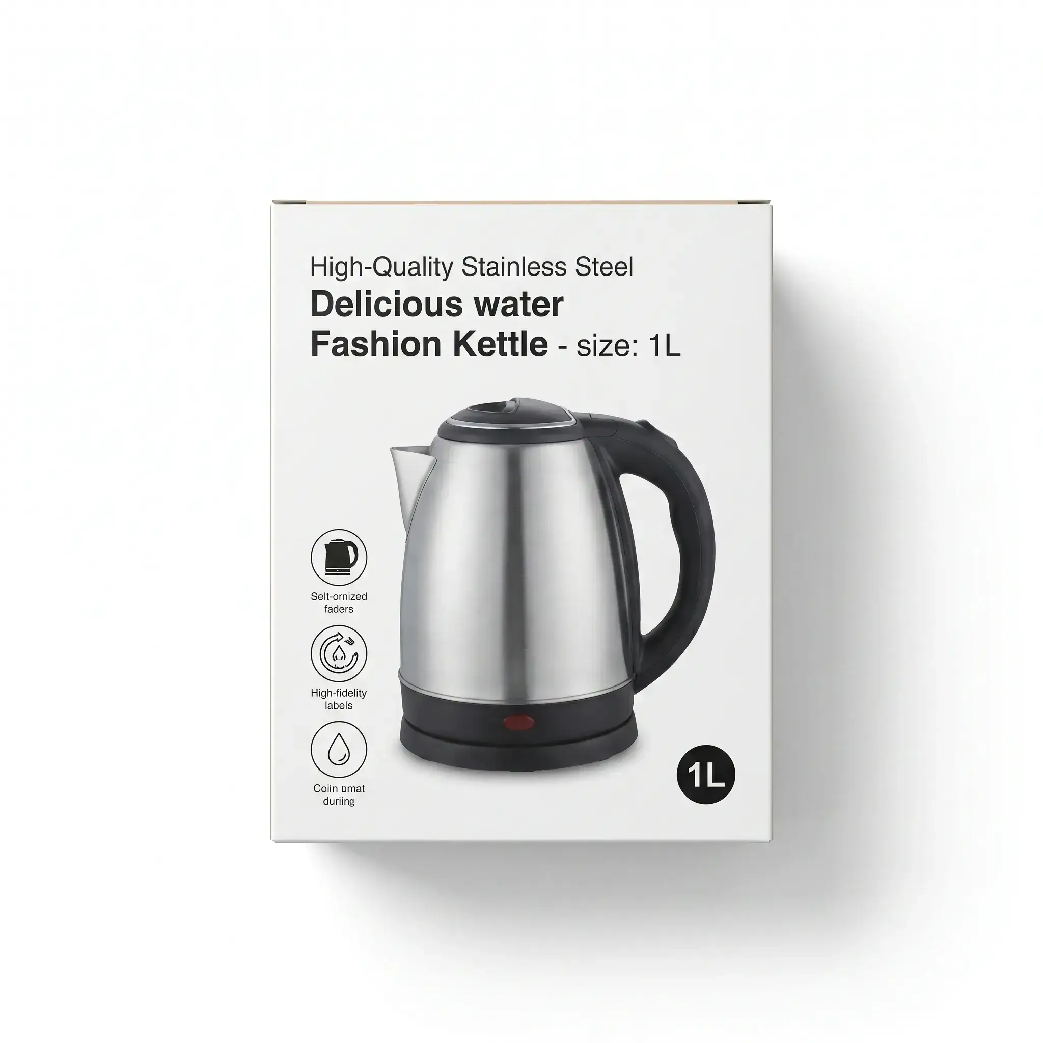 High-Quality Stainless Steel Fashion Kettle - 1L