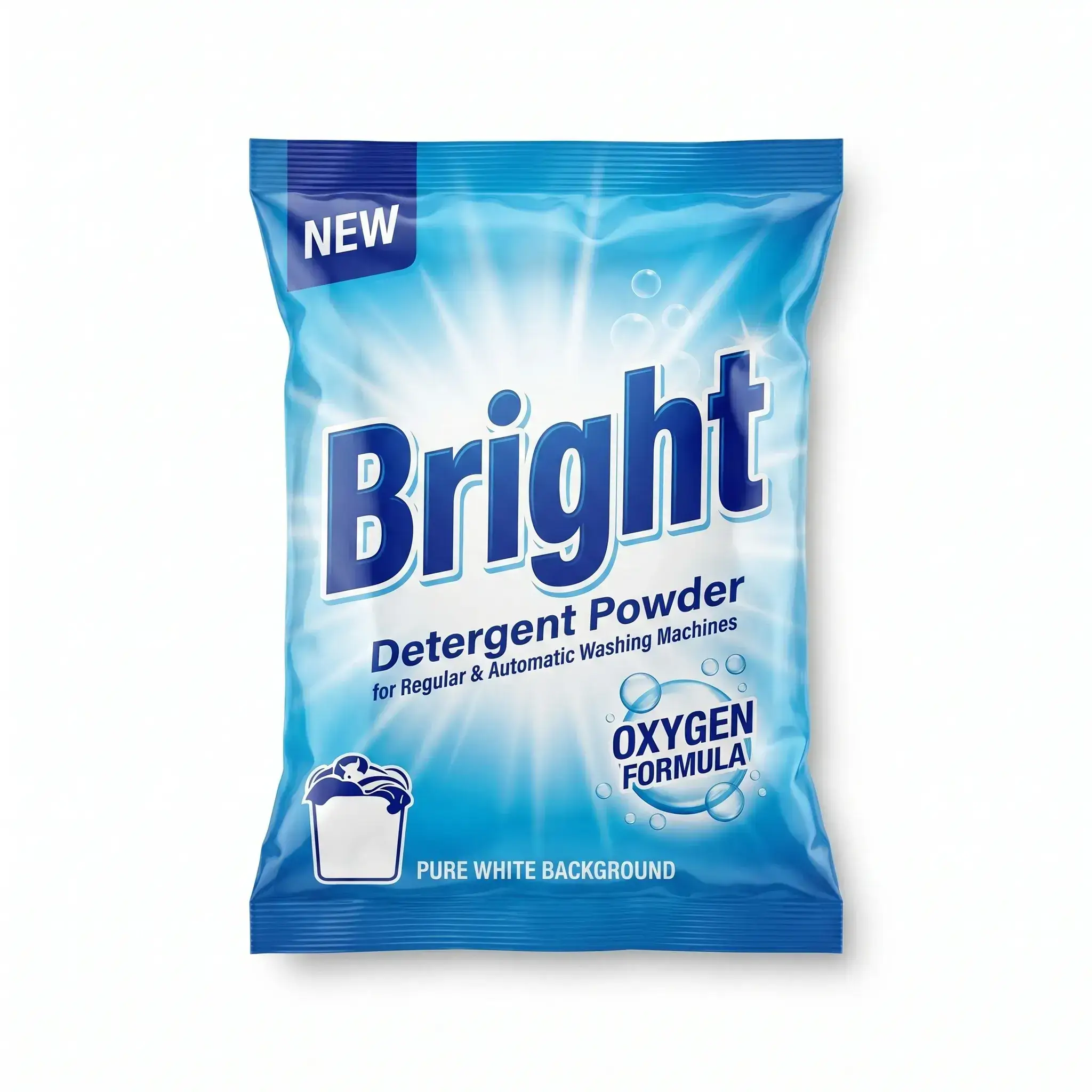 Bright Detergent Powder for Regular & Automatic Washing Machines