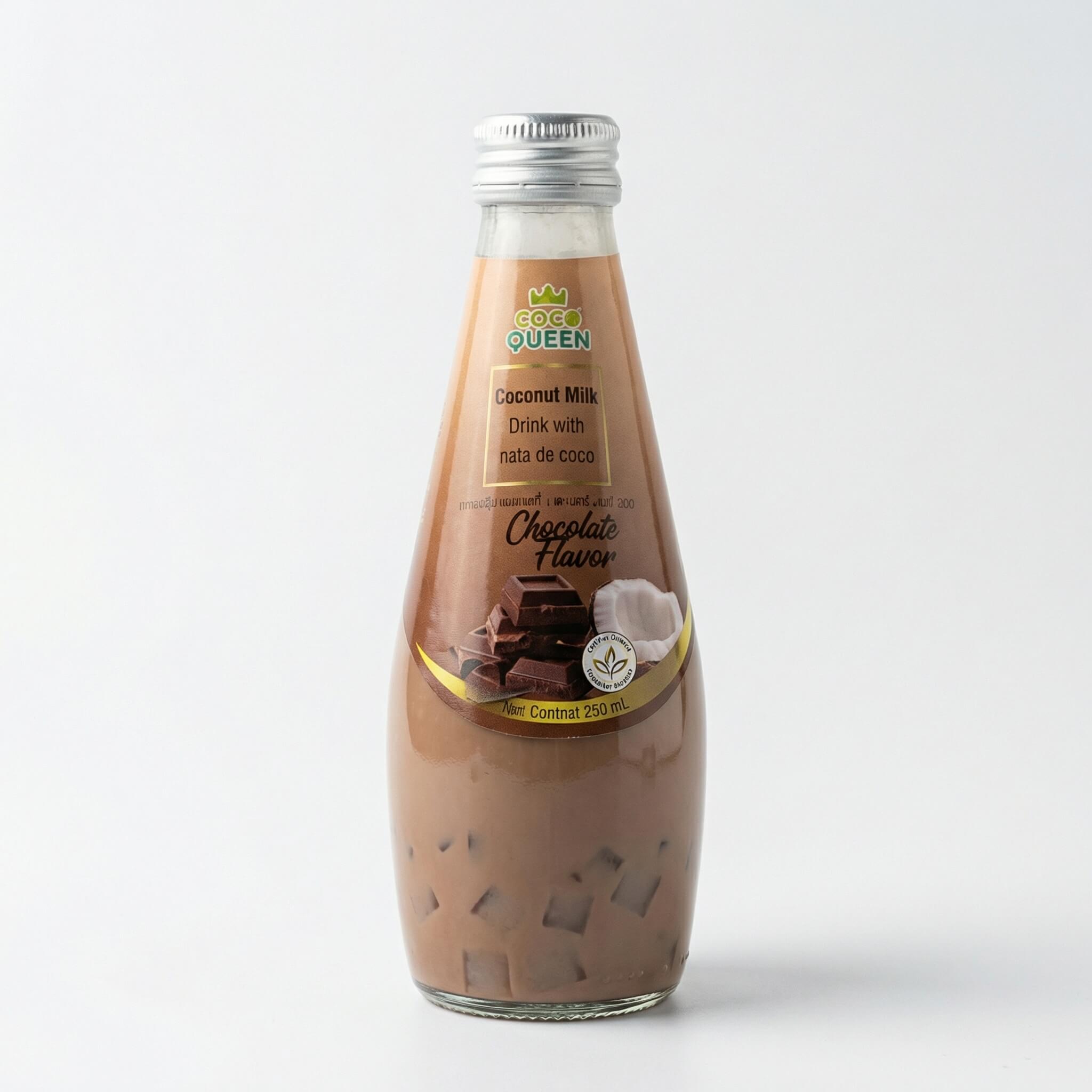 Coco Queen Coconut Milk Drink with Nata de Coco Chocolate Flavor