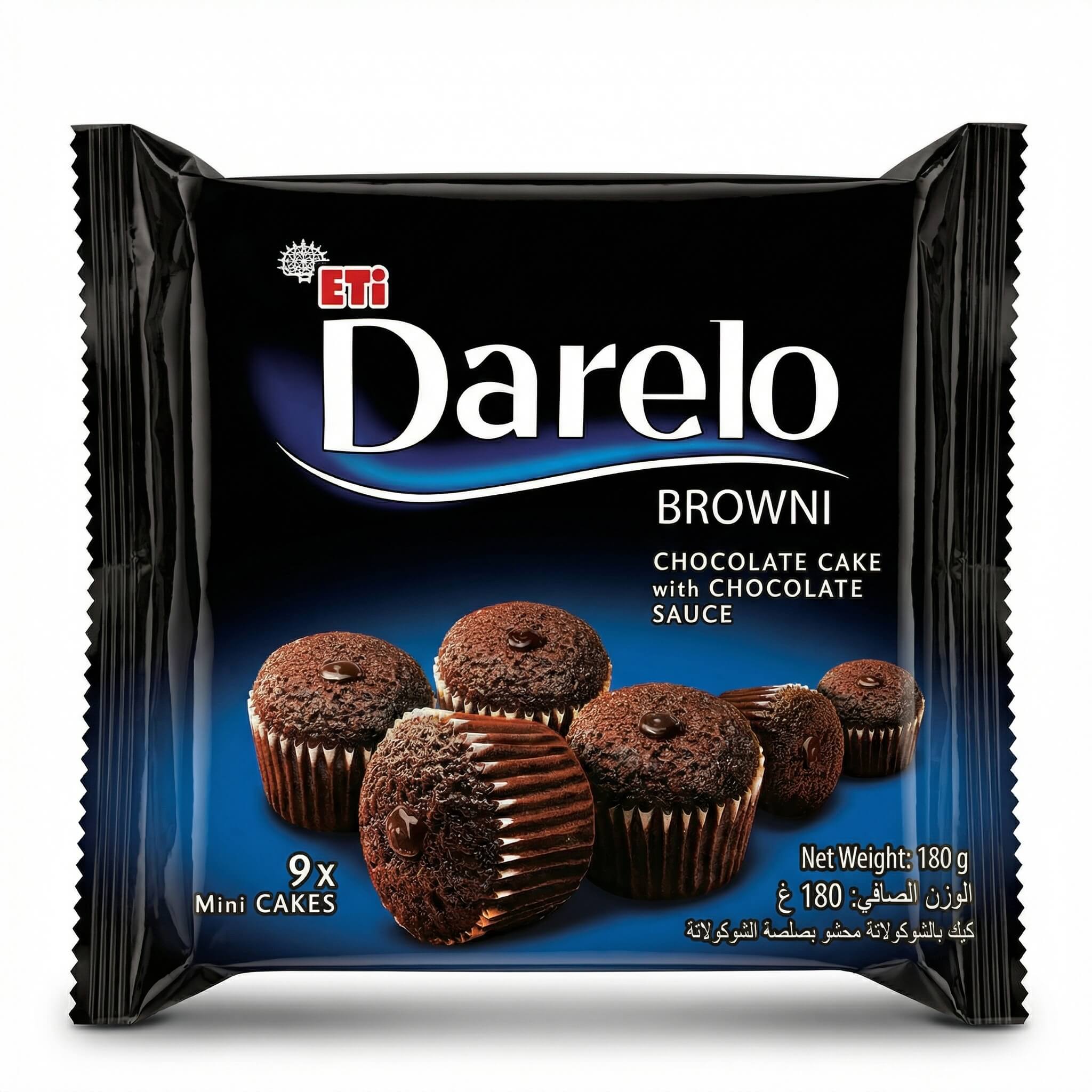 Eti Darelo Browni Chocolate Cake with Chocolate Sauce