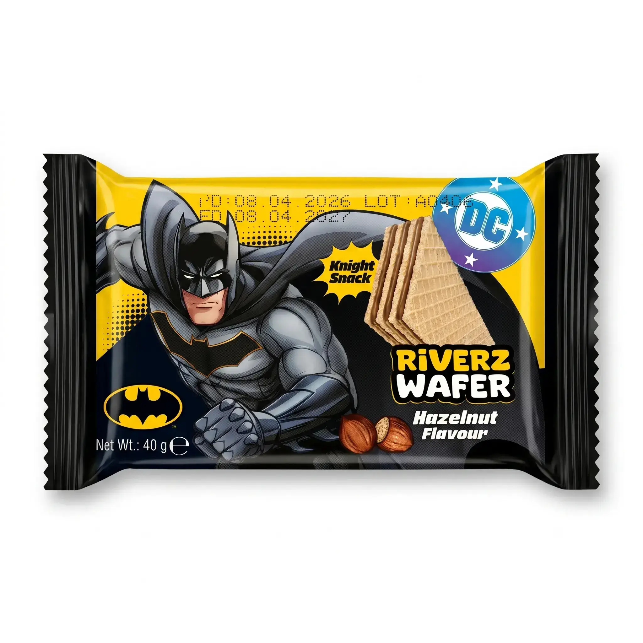 Riverz Wafer Hazelnut Flavour - Batman Edition