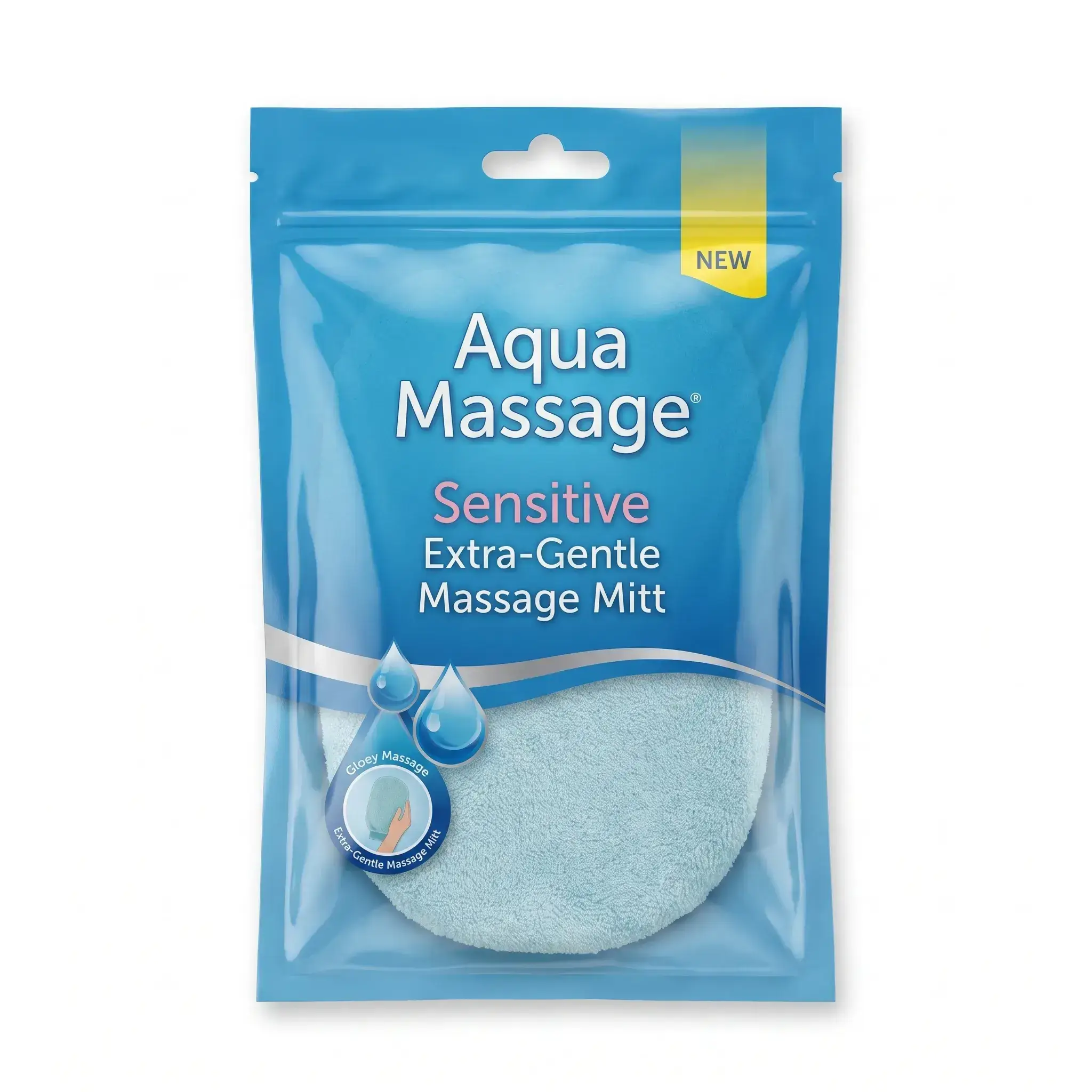 Aqua Massage Sensitive Extra-Gentle Massage Mitt