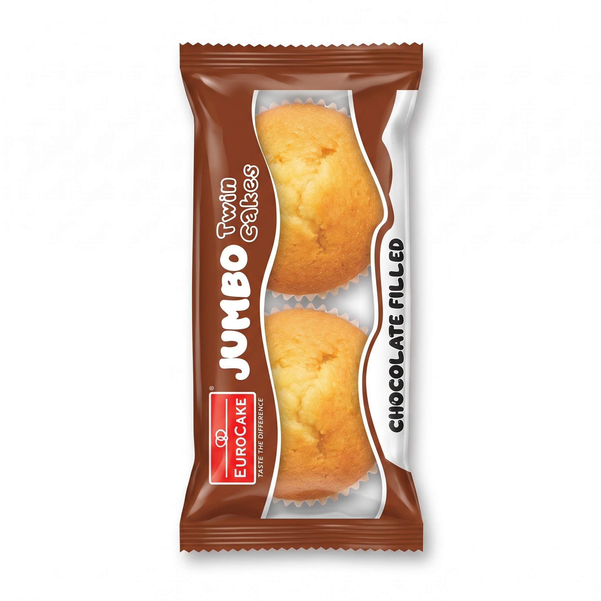 Eurocake Jumbo Twin Cakes Chocolate Filled