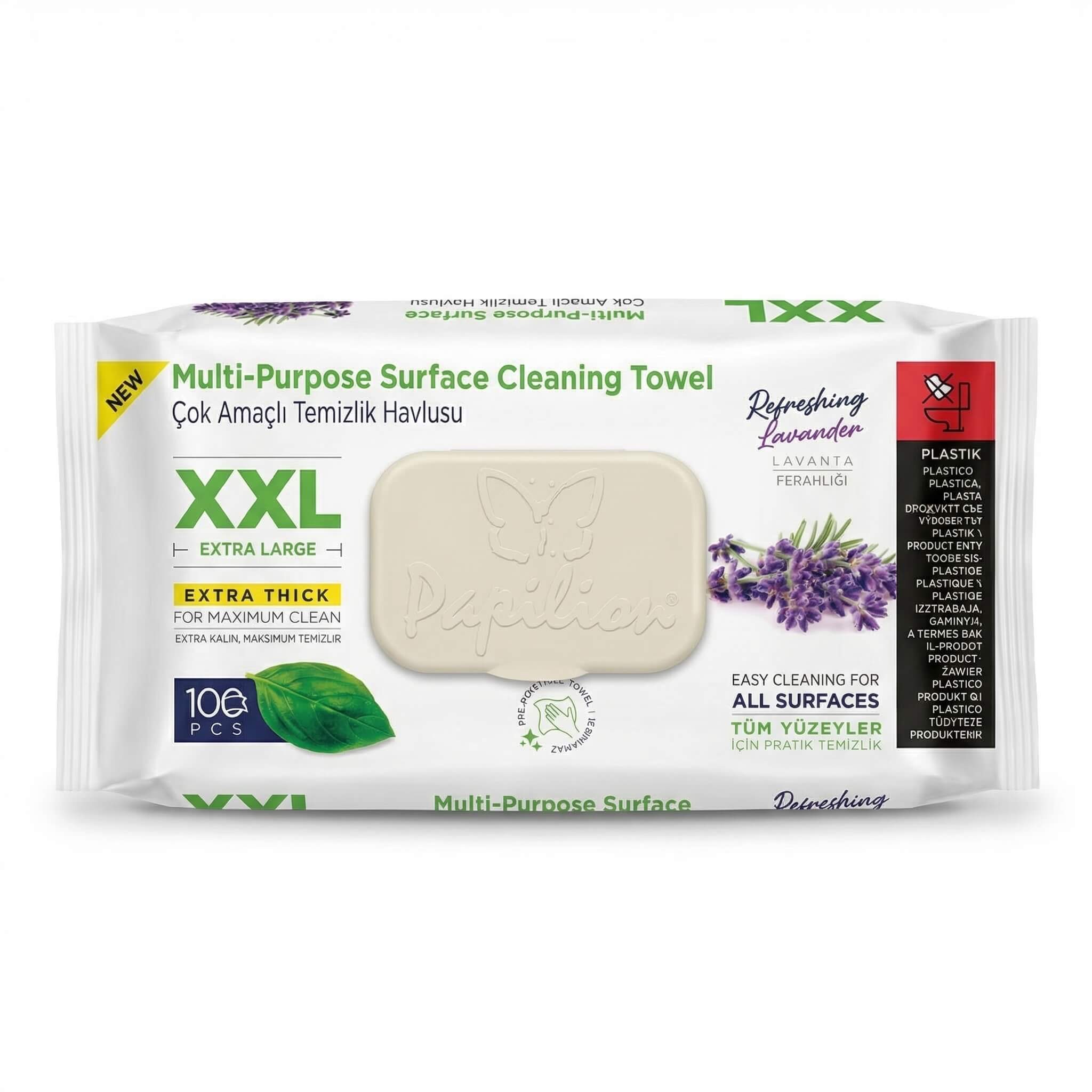 Papilion Multi-Purpose Surface Cleaning Towel XXL Refreshing Lavender