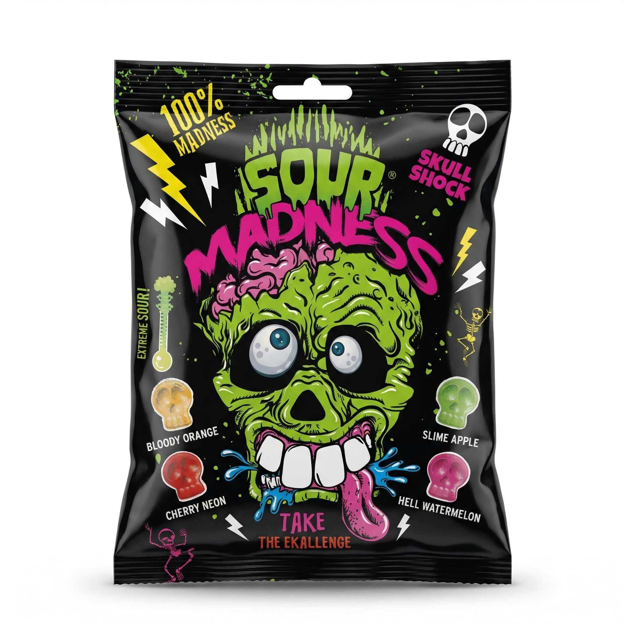 Argo Sour Madness Skull Shock Hard Candies