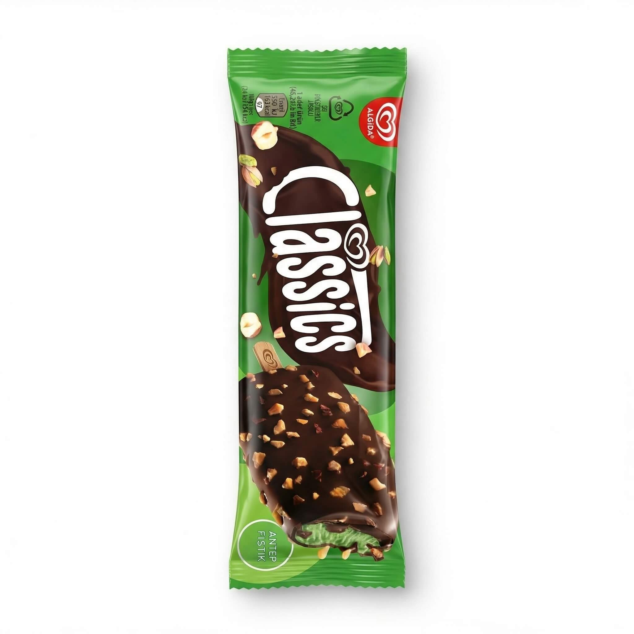 Algida Classics Pistachio & Hazelnut Ice Cream Bar