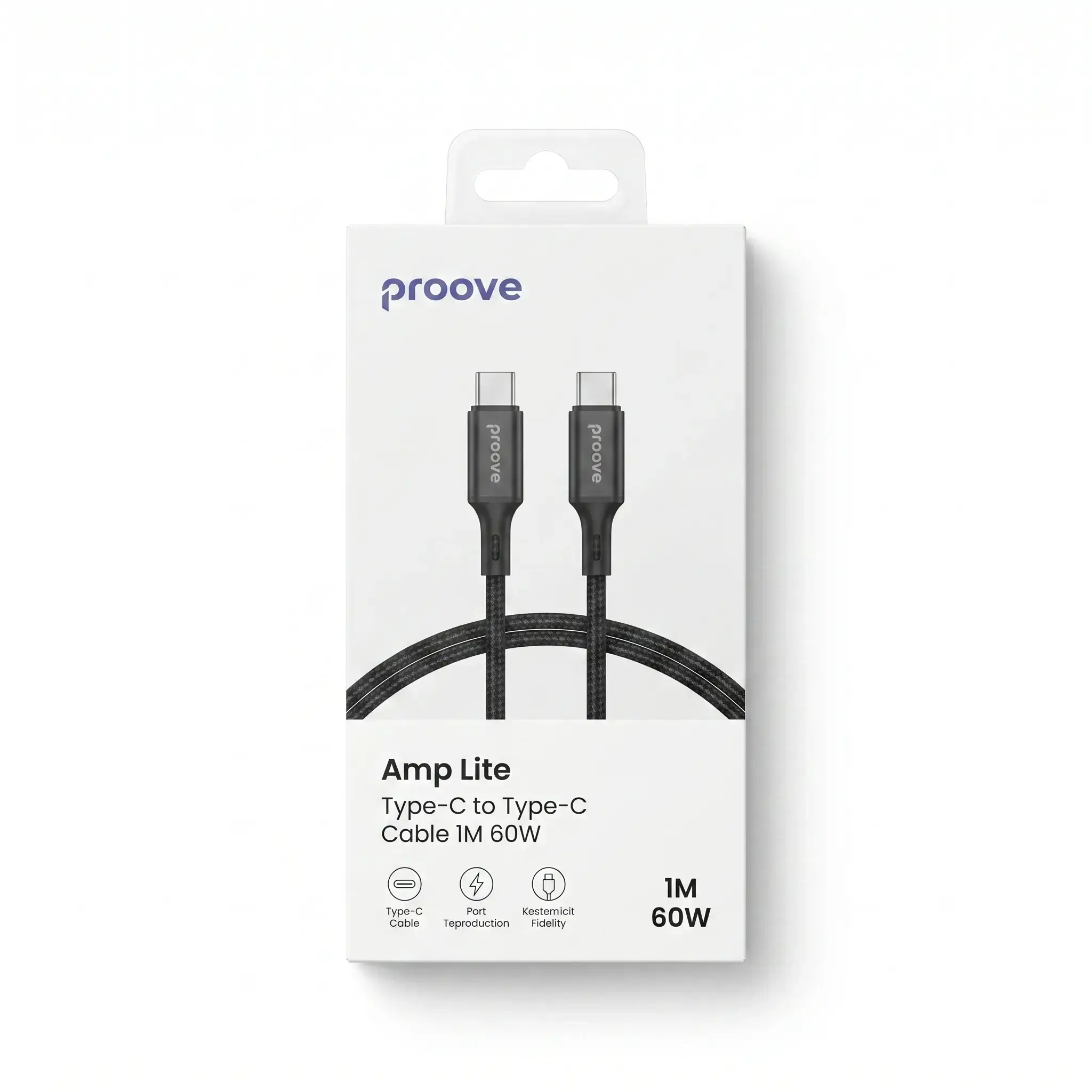Proove Amp Lite Type-C to Type-C Cable 1M 60W