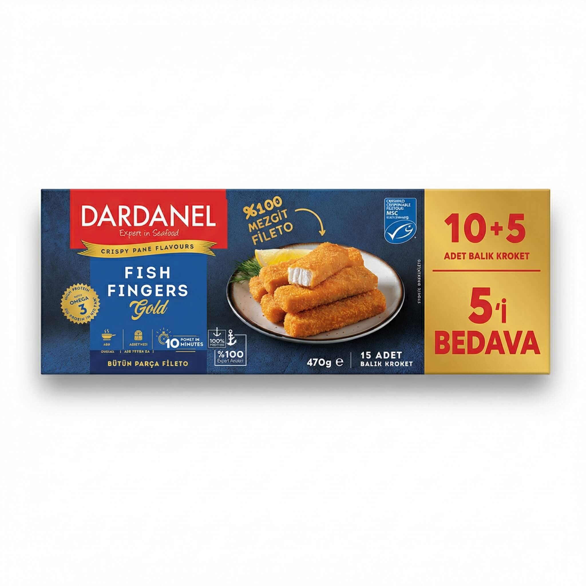 Dardanel Fish Fingers Gold