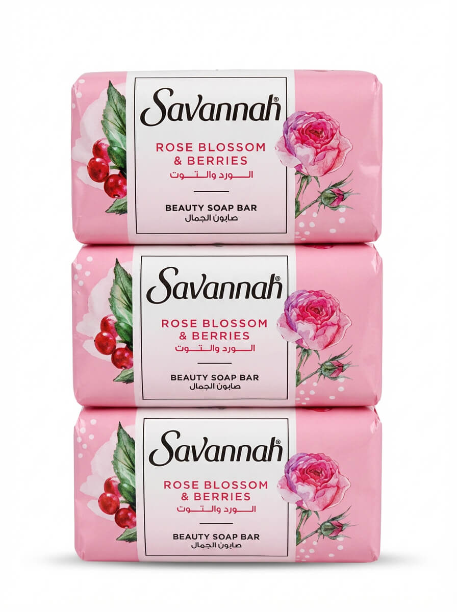 Savannah Beauty Soap Bar Rose Blossom & Berries
