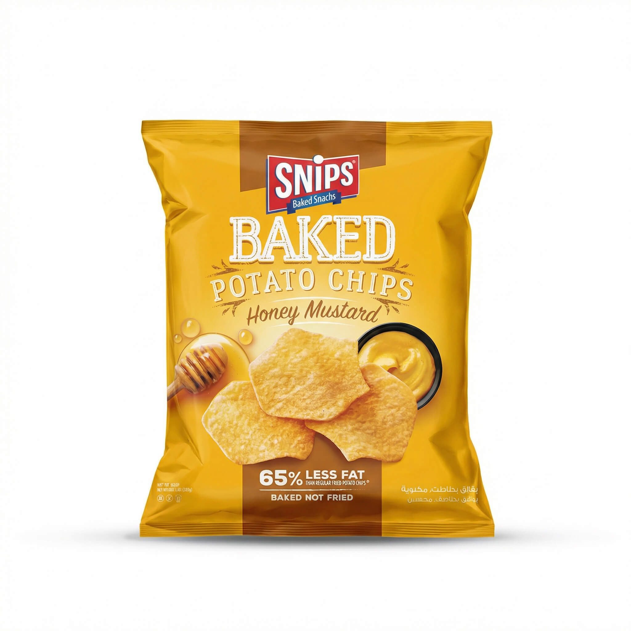 Snips Baked Potato Chips Honey Mustard