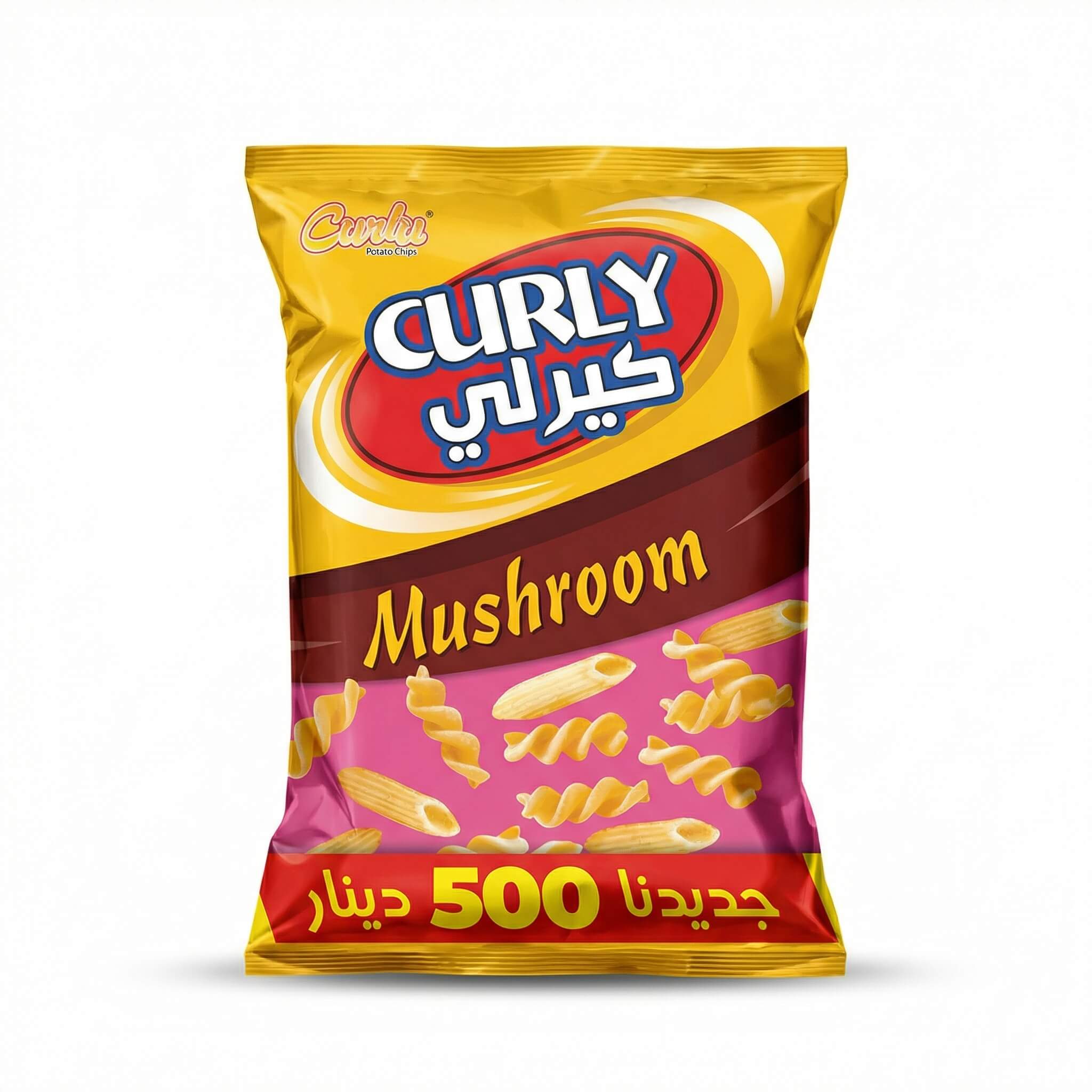 Curly Mushroom Flavored Potato Chips