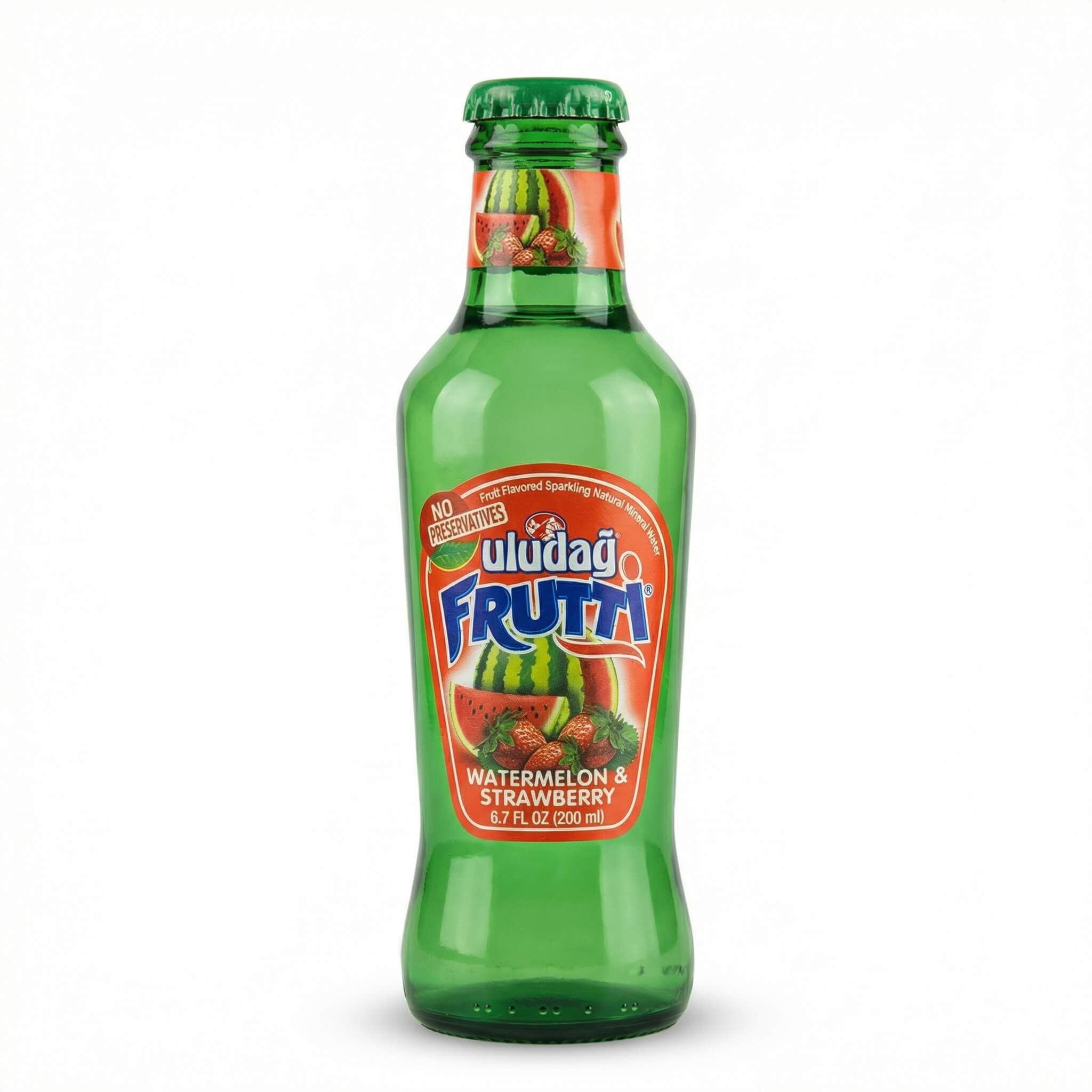 Uludağ Frutti Watermelon & Strawberry Sparkling Natural Mineral Water 200ml