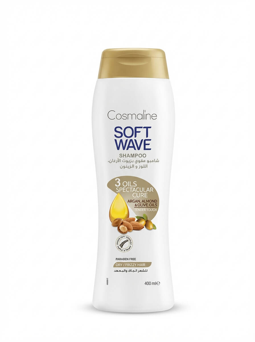 Cosmaline Soft Wave Shampoo with 3 Oils Spectacular Cure